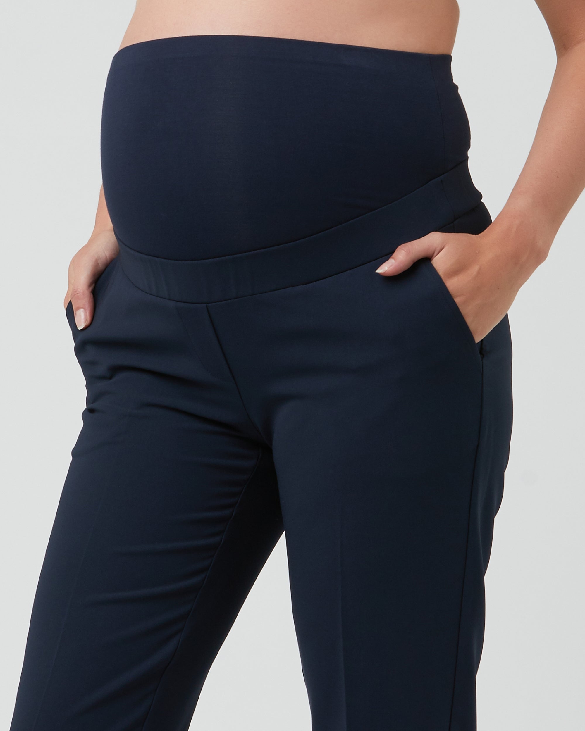 Alexa Classic Crop Pant Navy