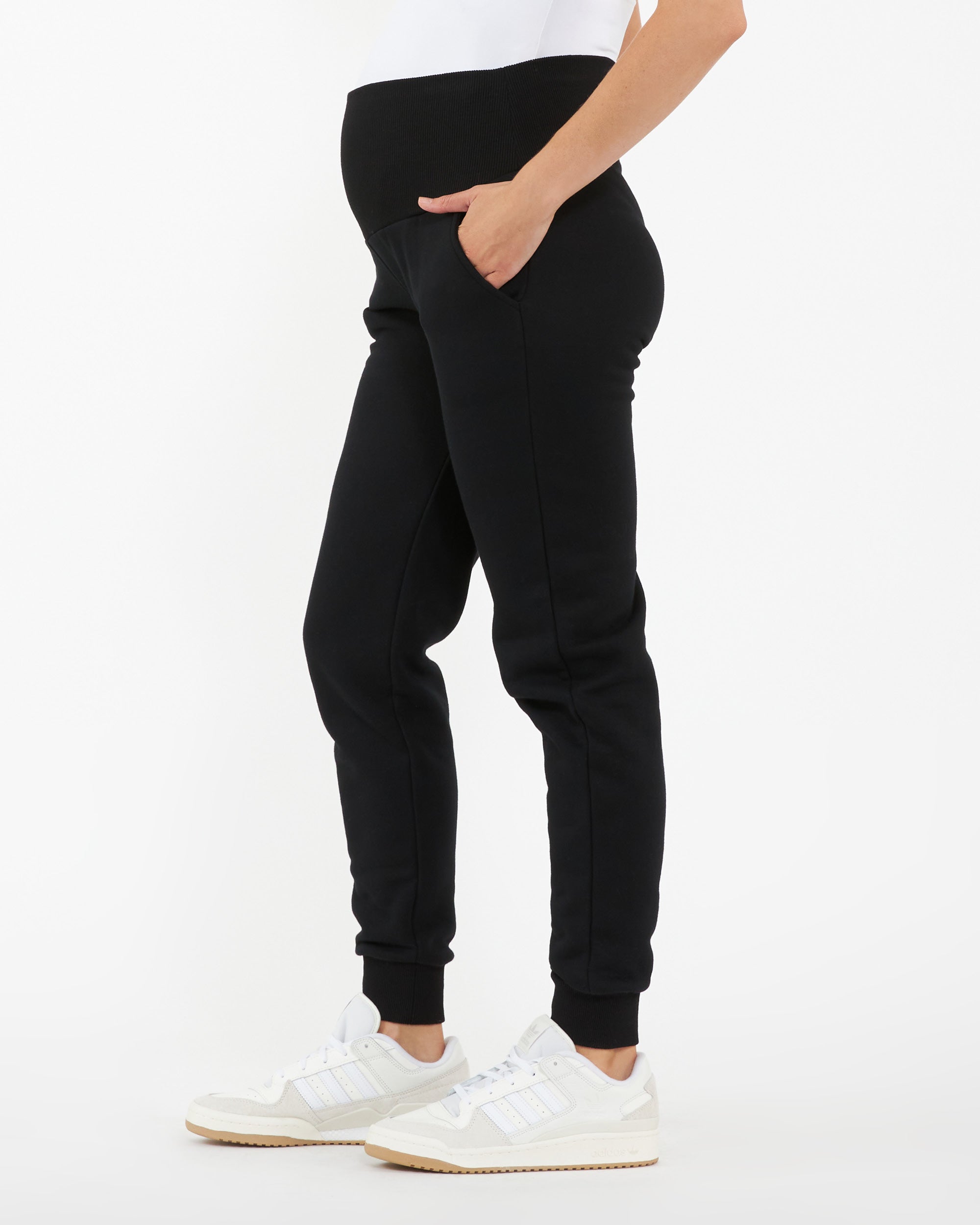 Taylor Over Tummy Joggers  Black