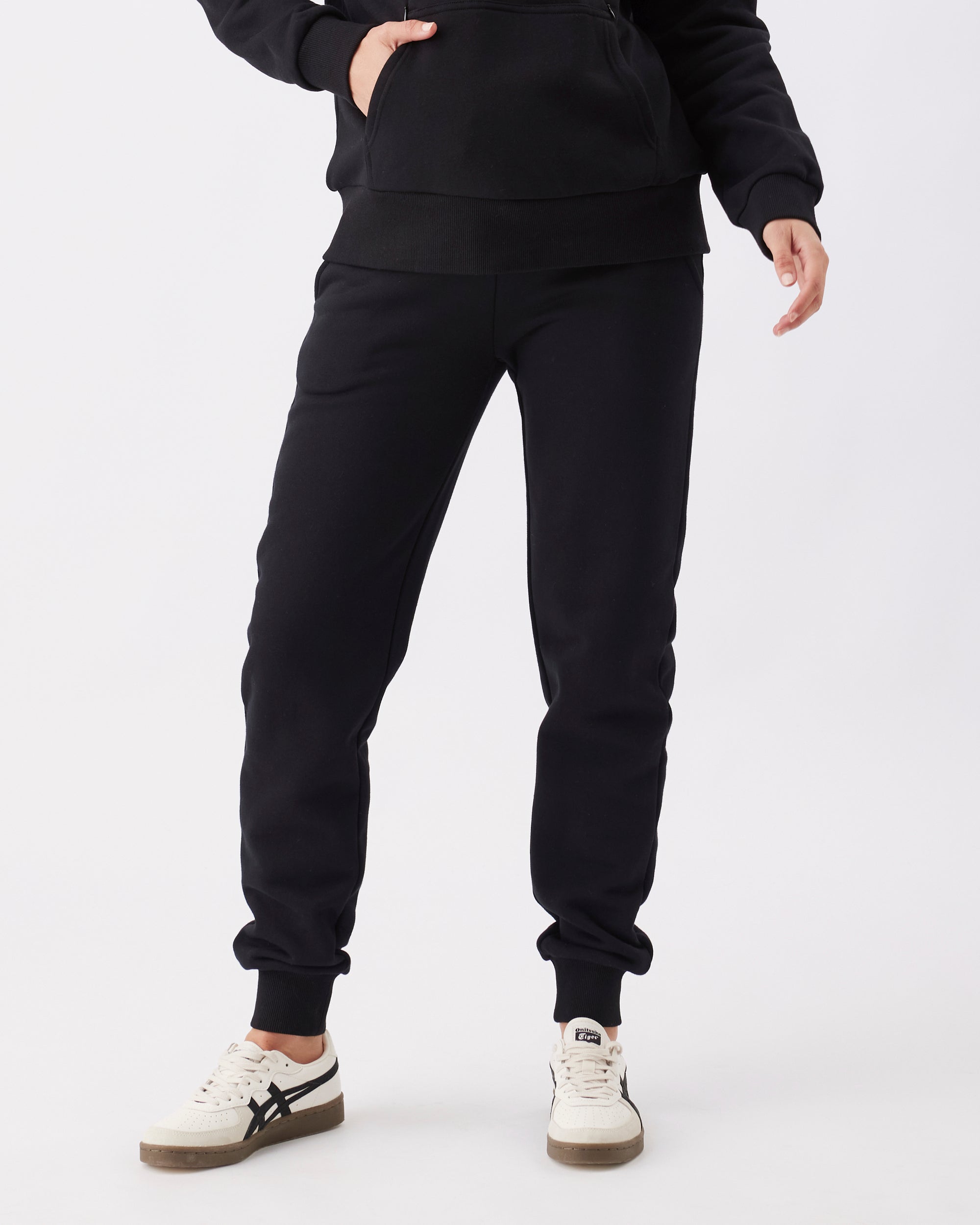 Taylor Over Tummy Joggers Black