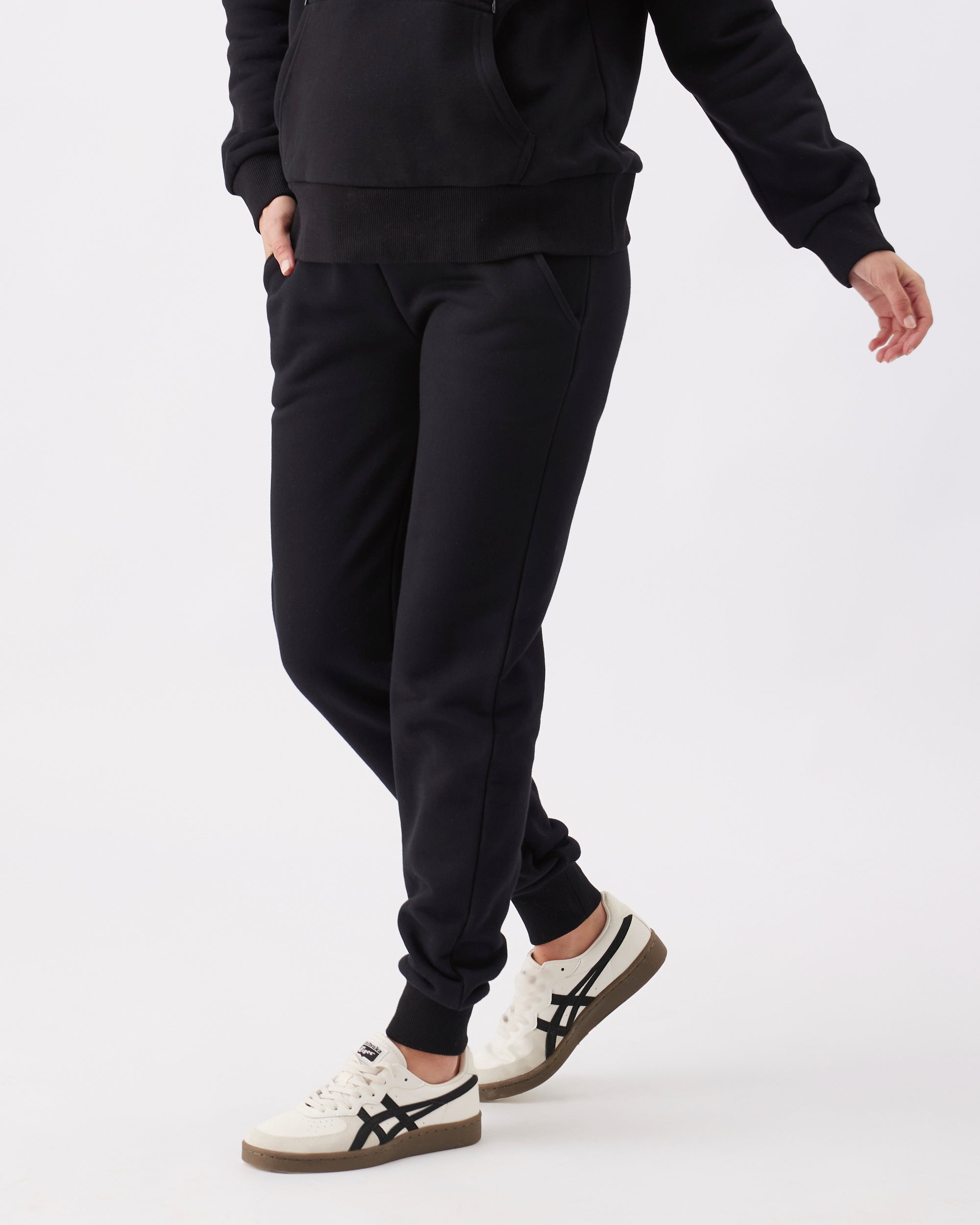 Taylor Over Tummy Joggers Black
