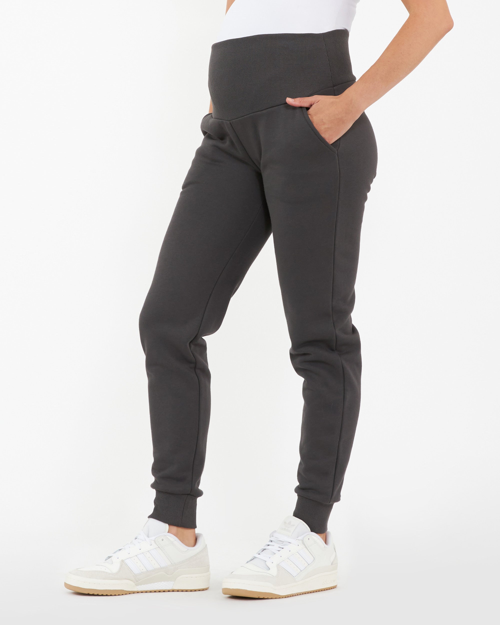 Taylor Over Tummy Joggers Slate