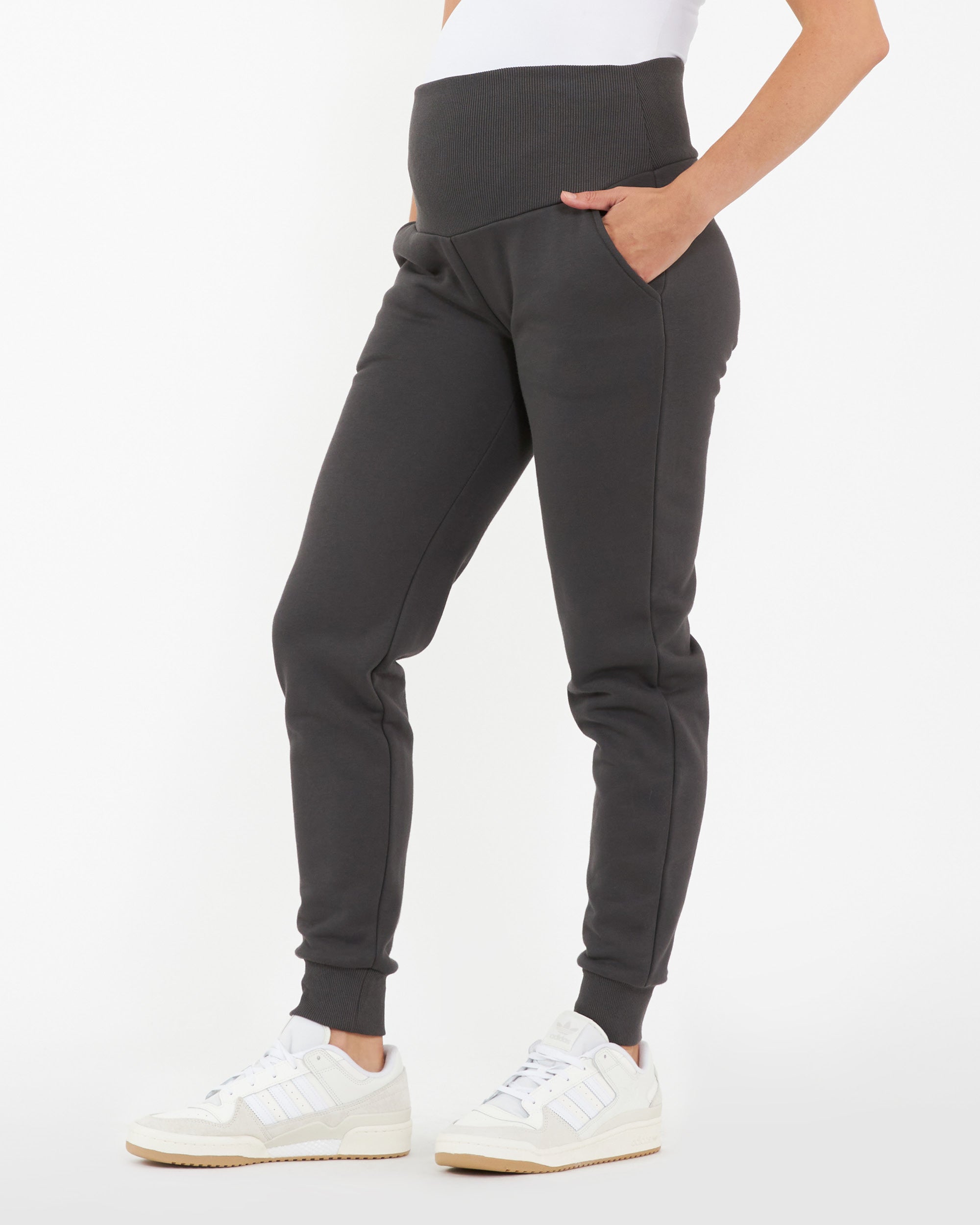 Taylor Over Tummy Joggers  Slate