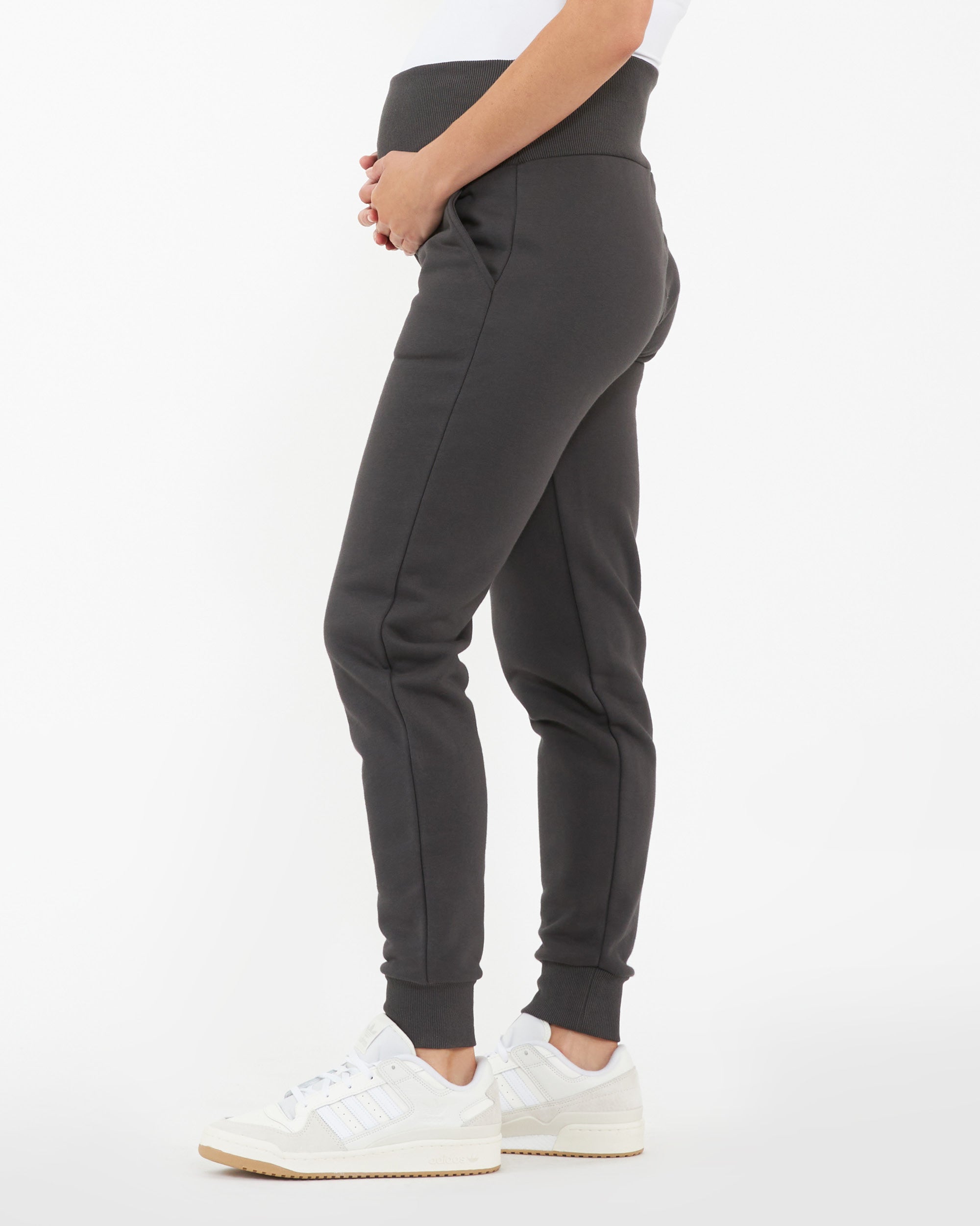 Taylor Over Tummy Joggers  Slate