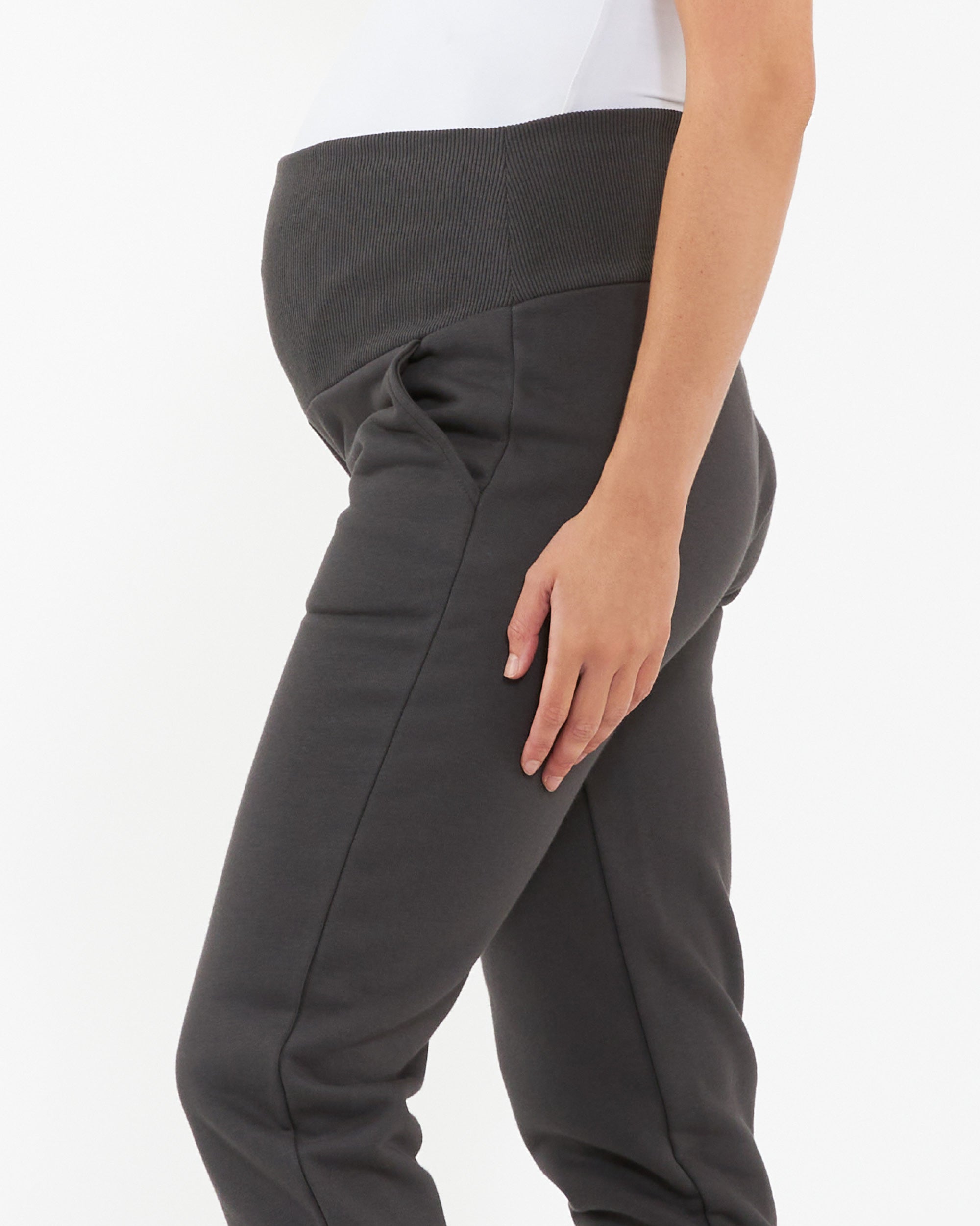 Taylor Over Tummy Joggers  Slate