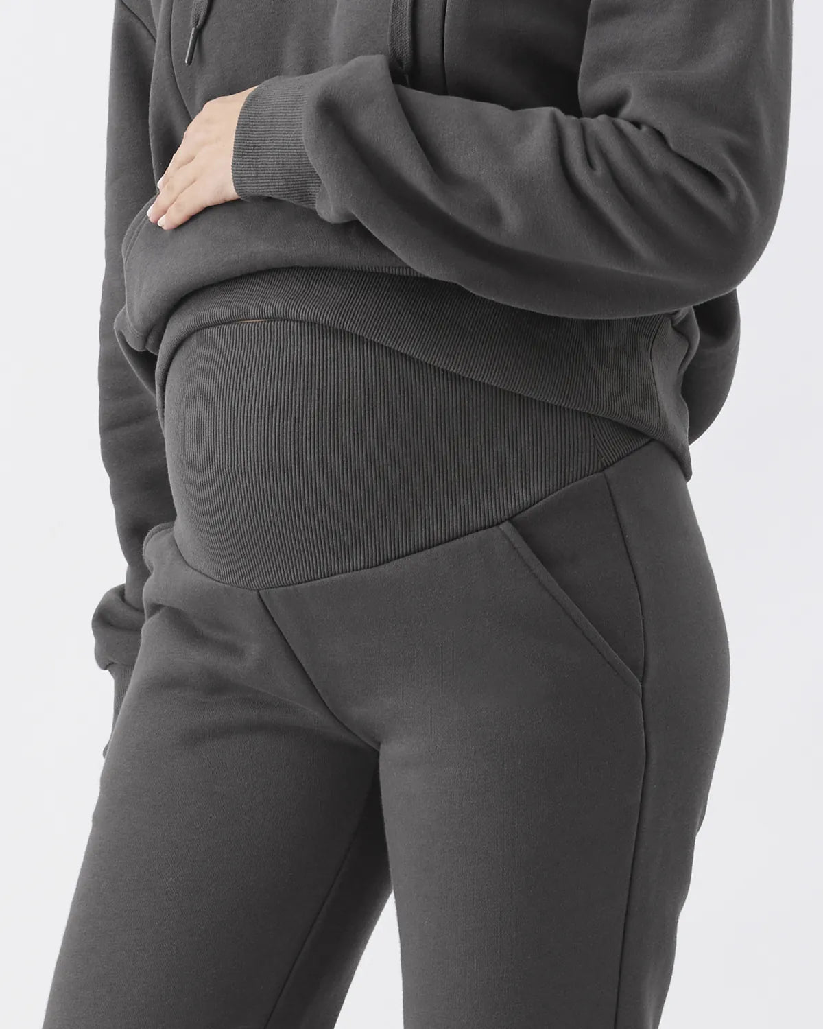Taylor Over Tummy Joggers Slate