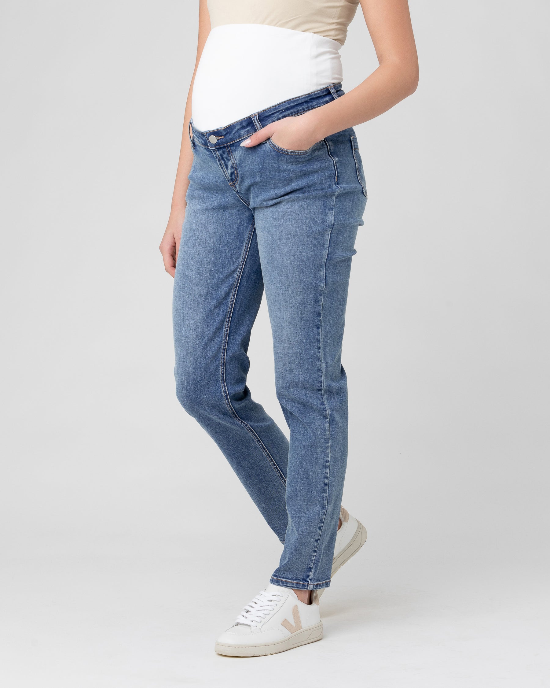 Hunter Over Bump Jean Blue