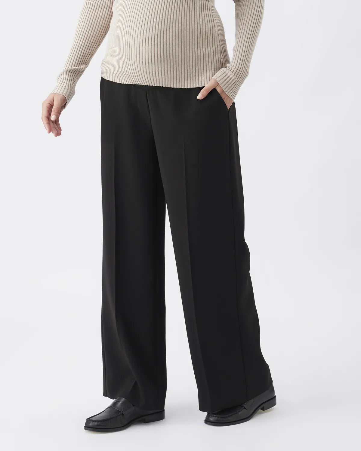 Alexa Wide Leg Pant Black