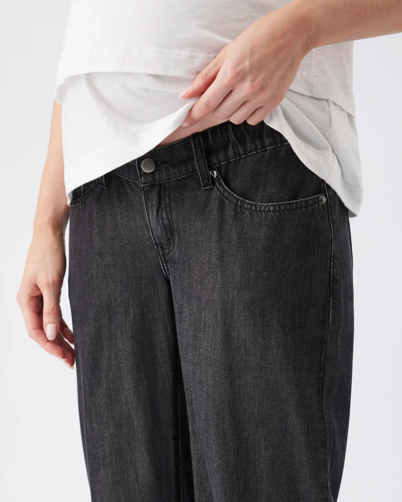 Billie Elastic Waist Jean Black