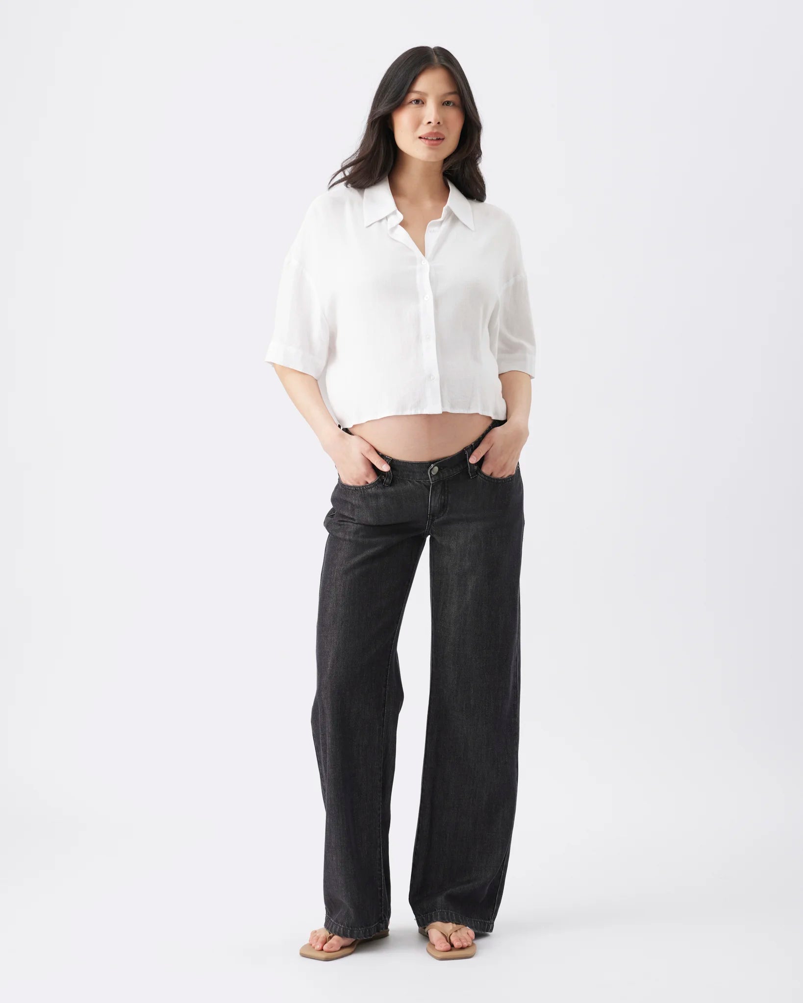 Billie Elastic Waist Jean Black
