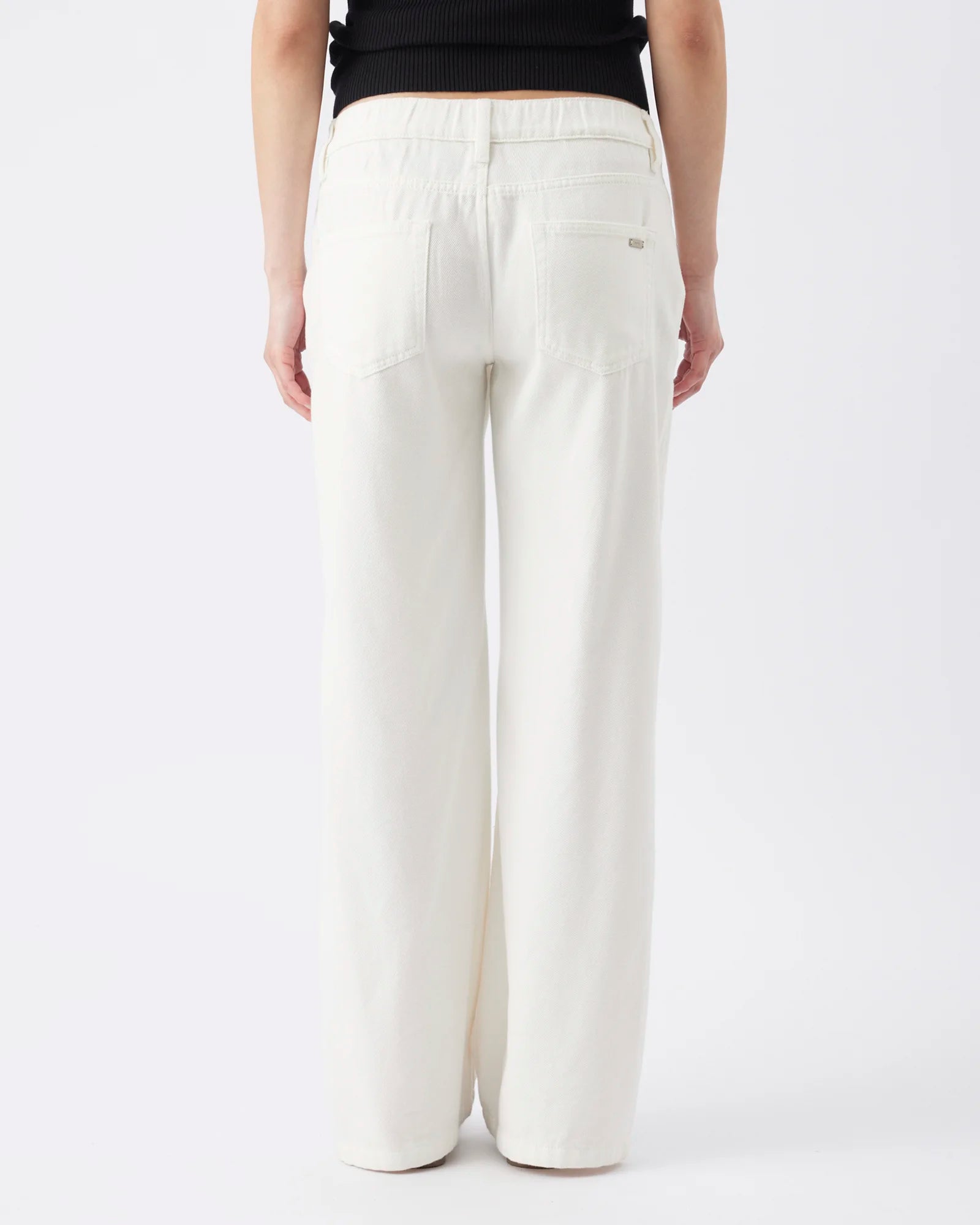 Billie Elastic Waist Jean Ecru