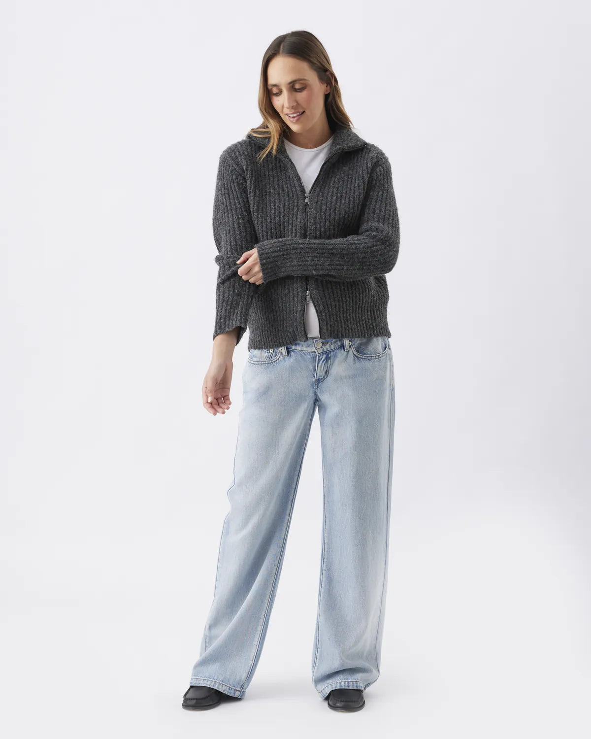 Billie Elastic Waist Jean Light Wash
