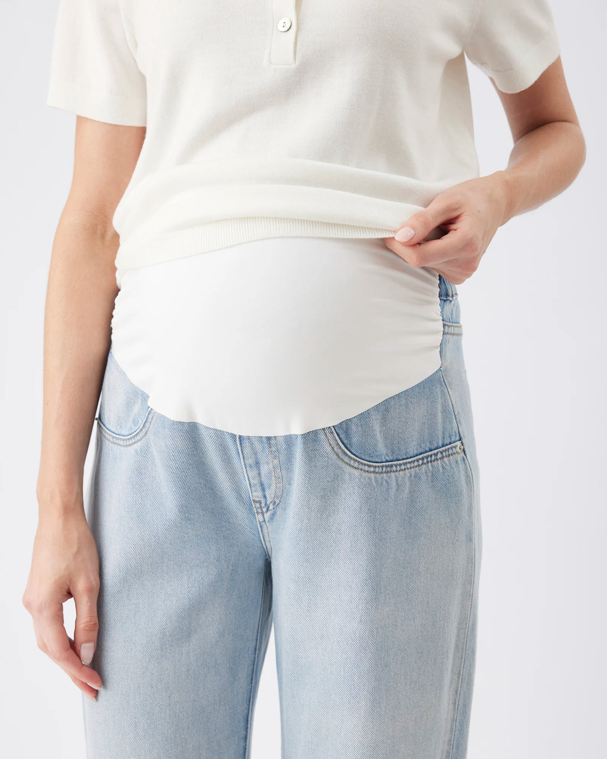 Billie Over Bump Jean Light Wash