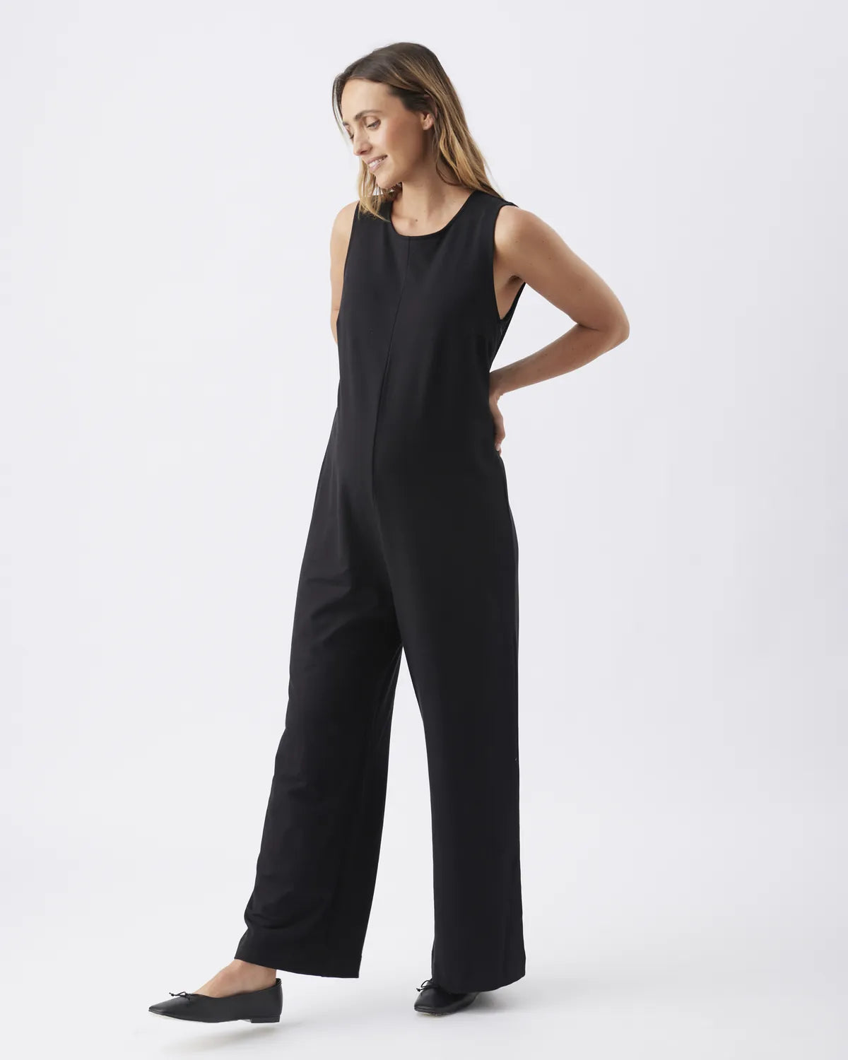 Leni Nursing Jumpsuit Black