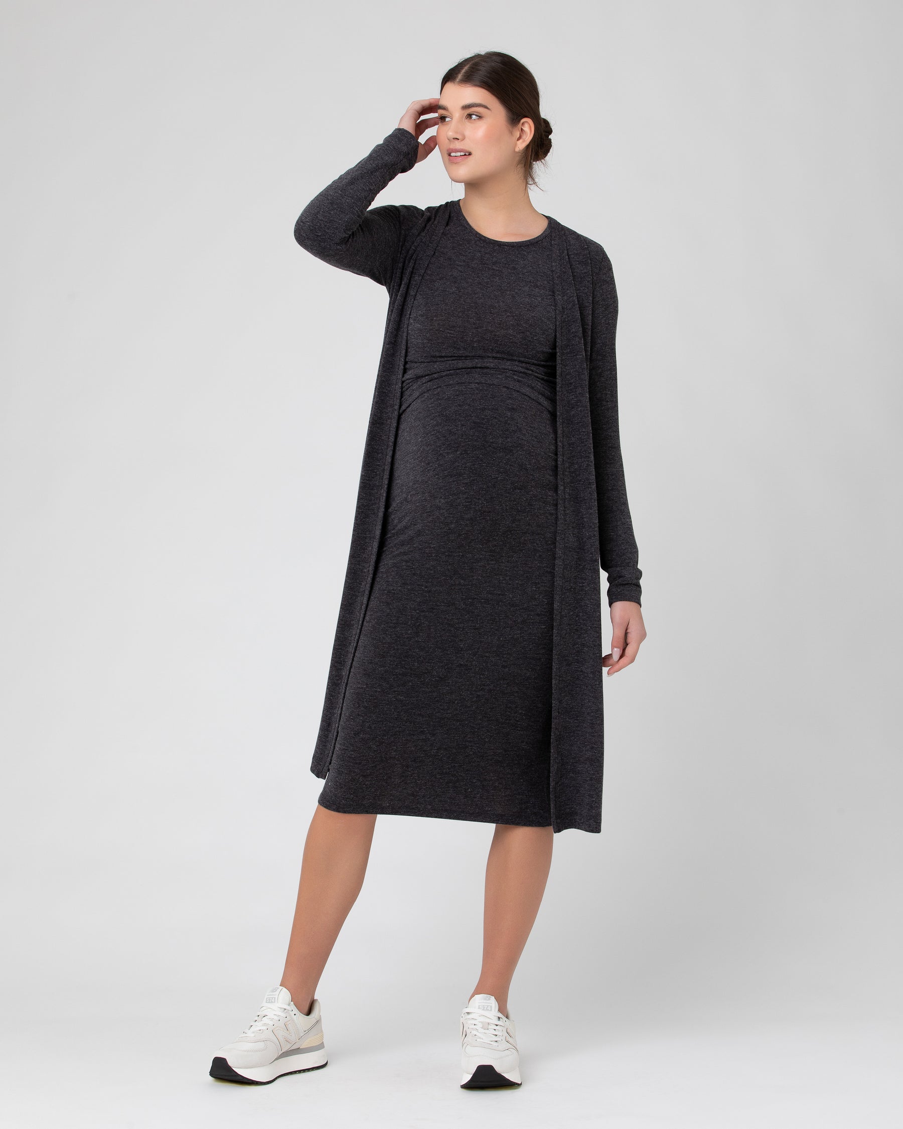 Jess Skirt Dark Charcoal