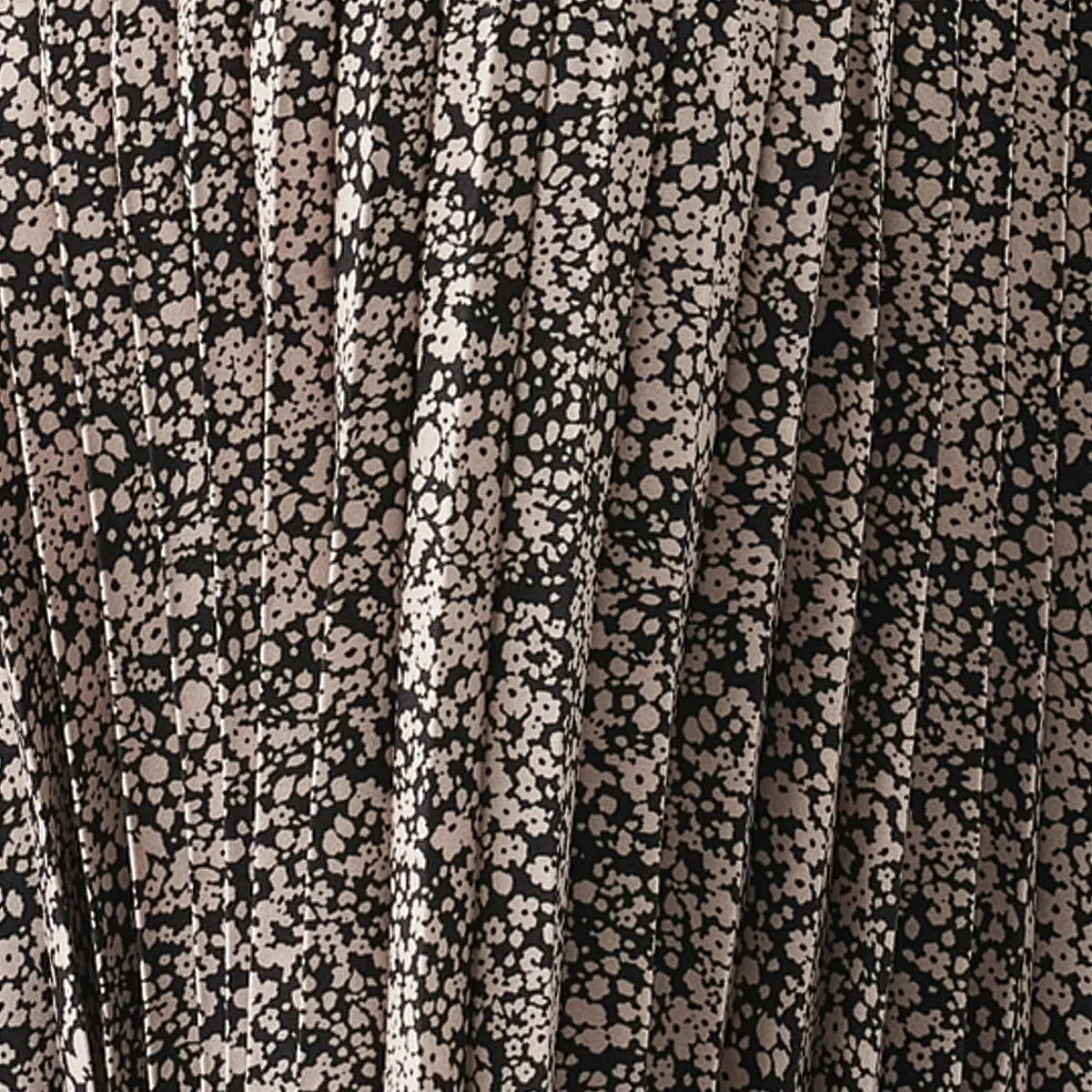 Florence Pleat Skirt Black / Dusty Pink