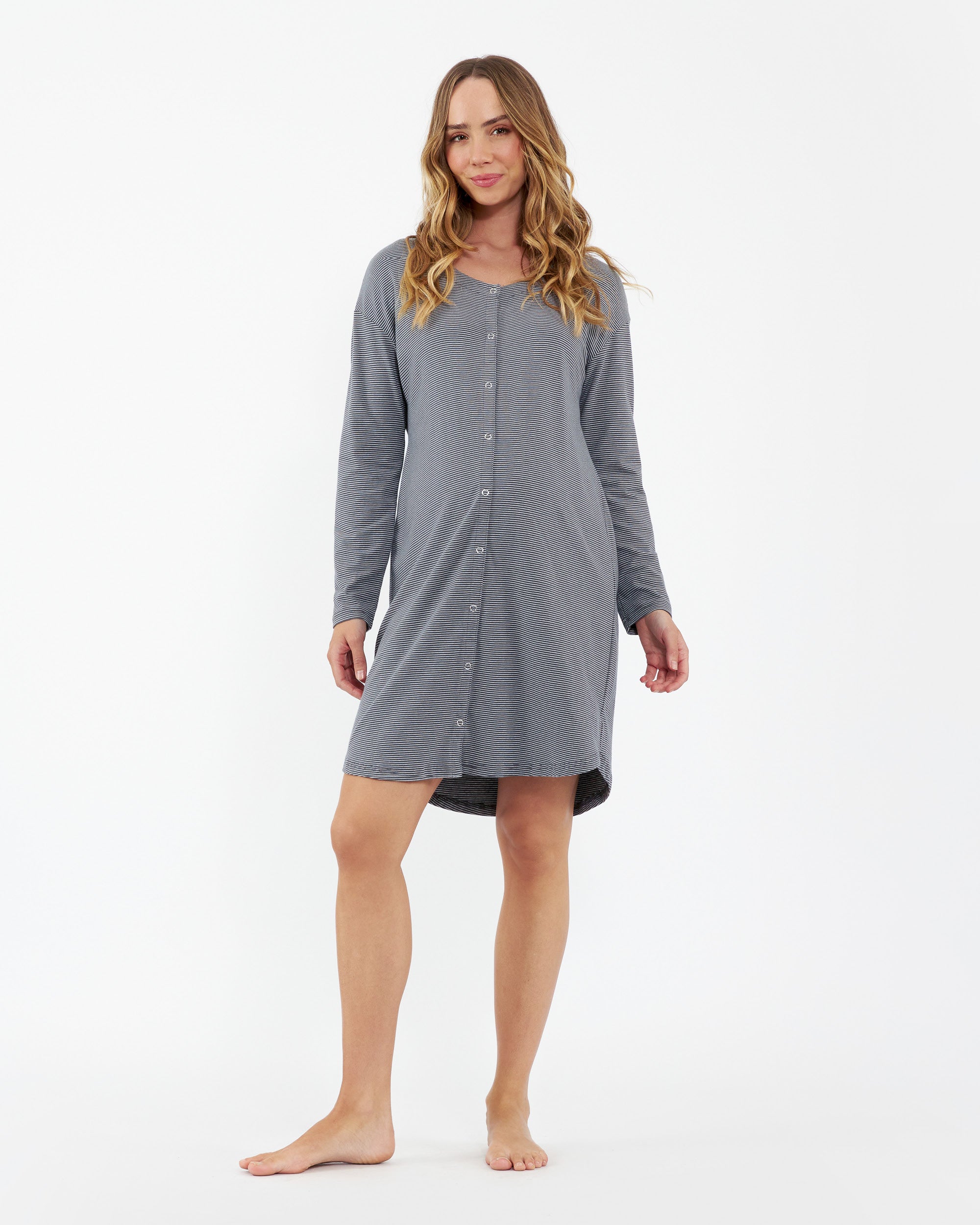 Blake Organic Nightie Gunship / White