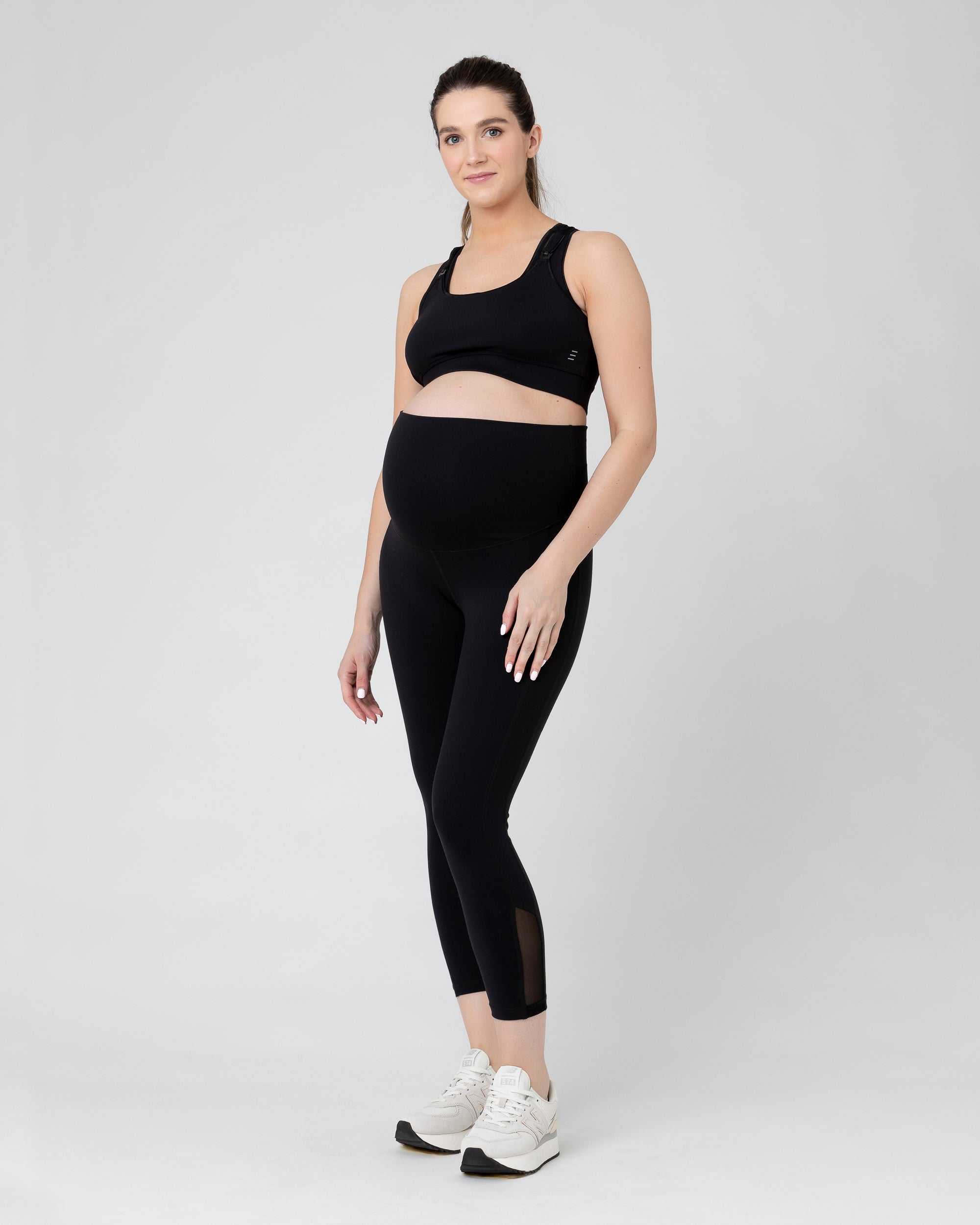 Active Over Tummy Crop Legging Black