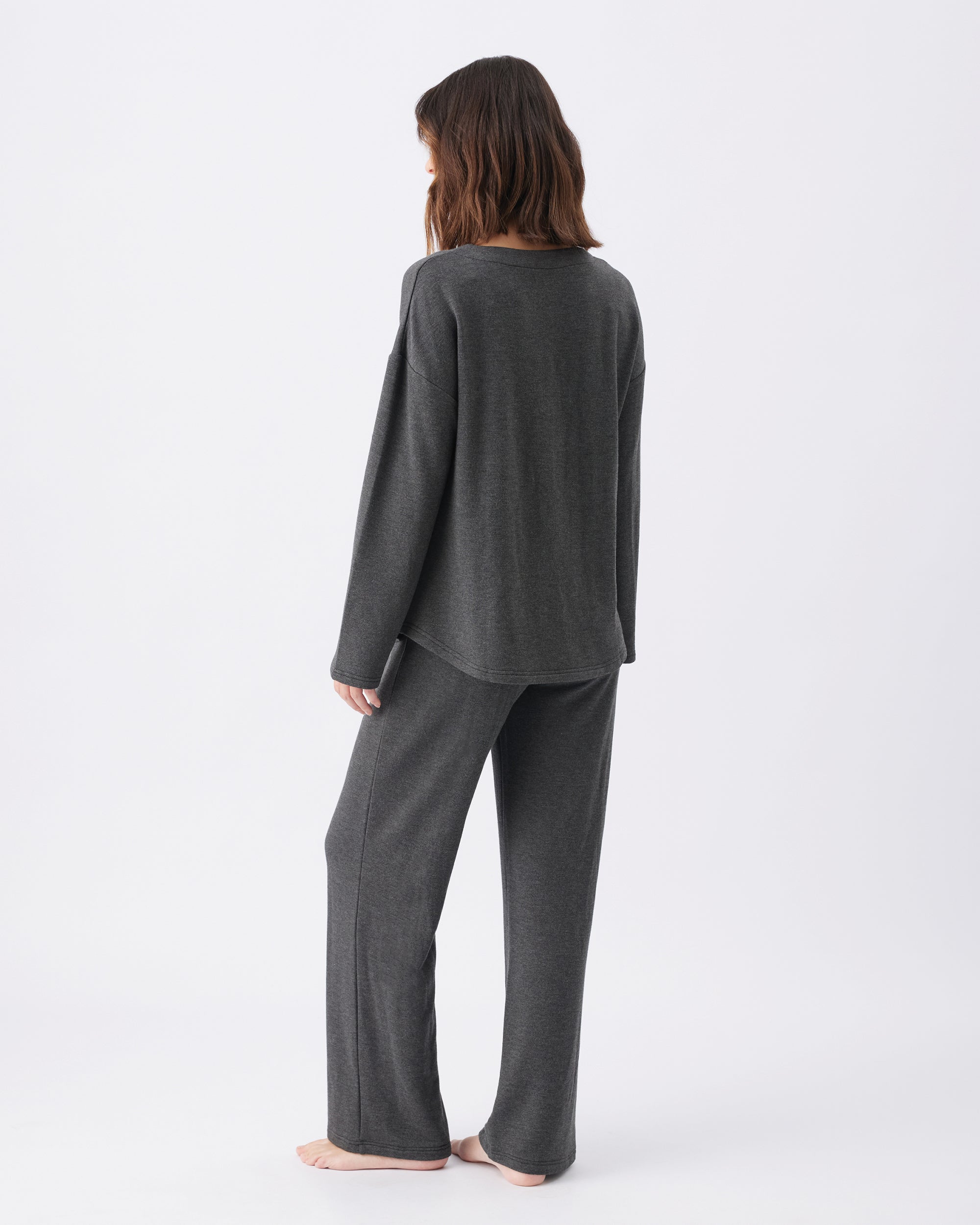 Super Soft Lounge Pant Charcoal Marle