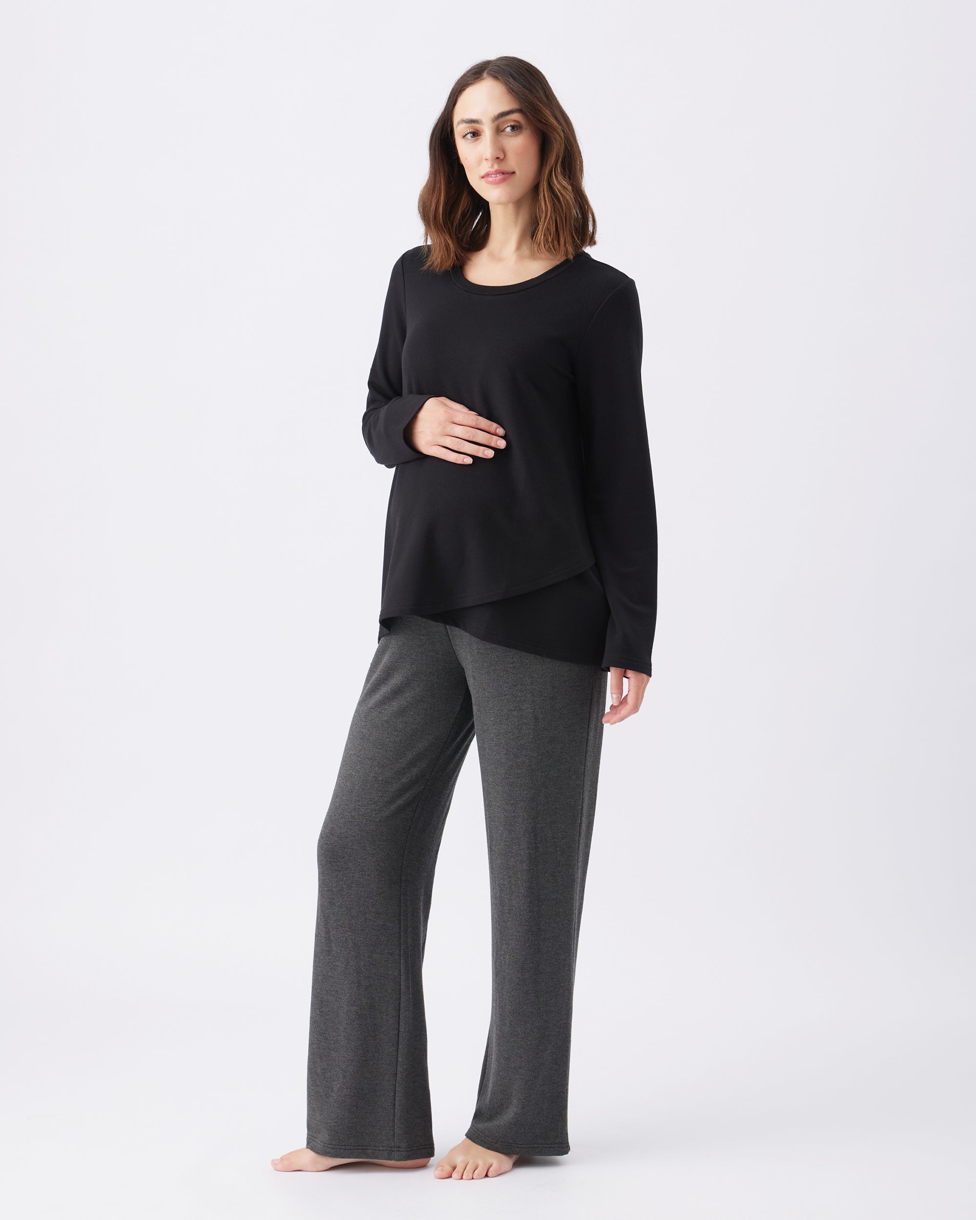 Super Soft Lounge Pant Charcoal Marle