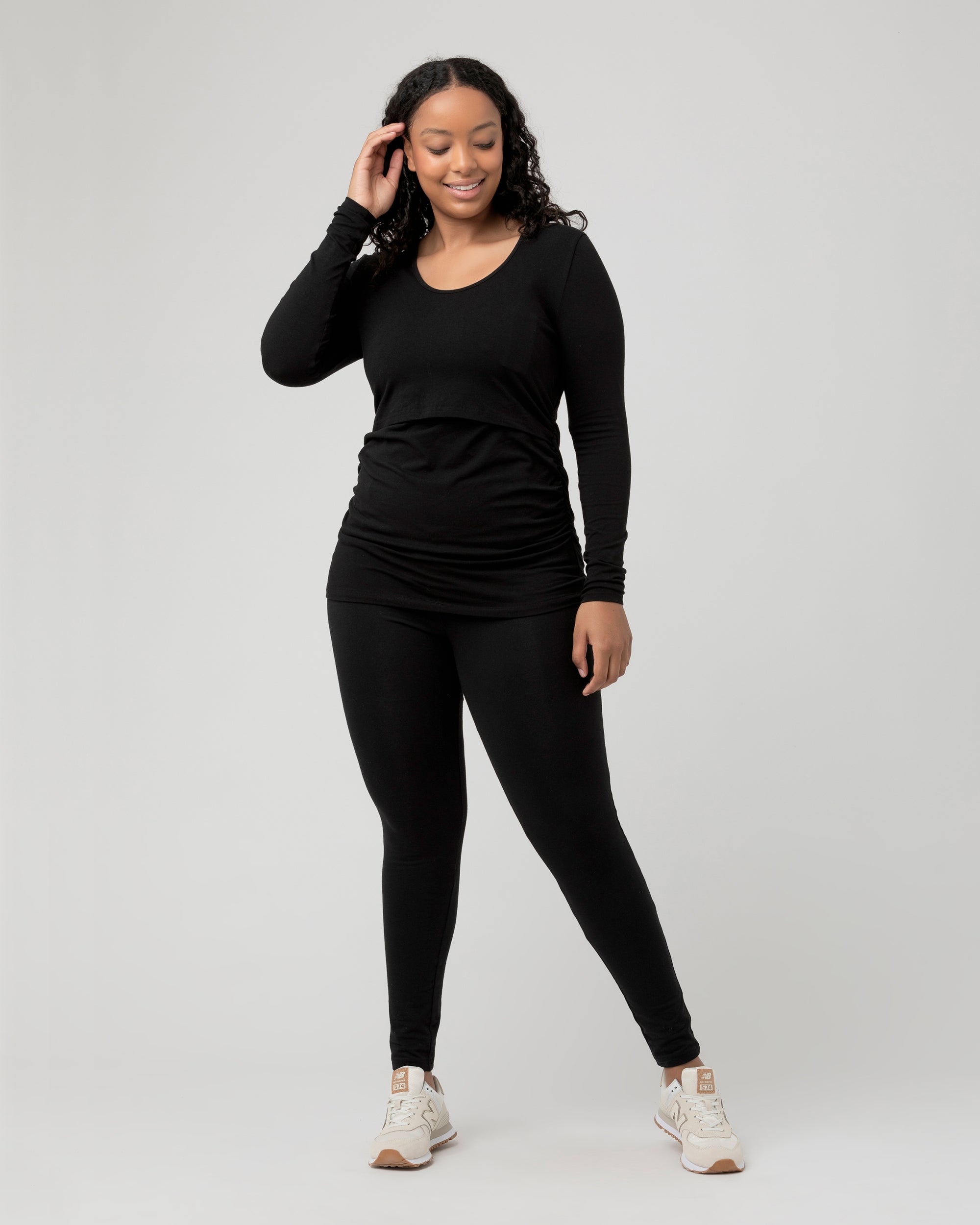 Organic Nursing Top Black