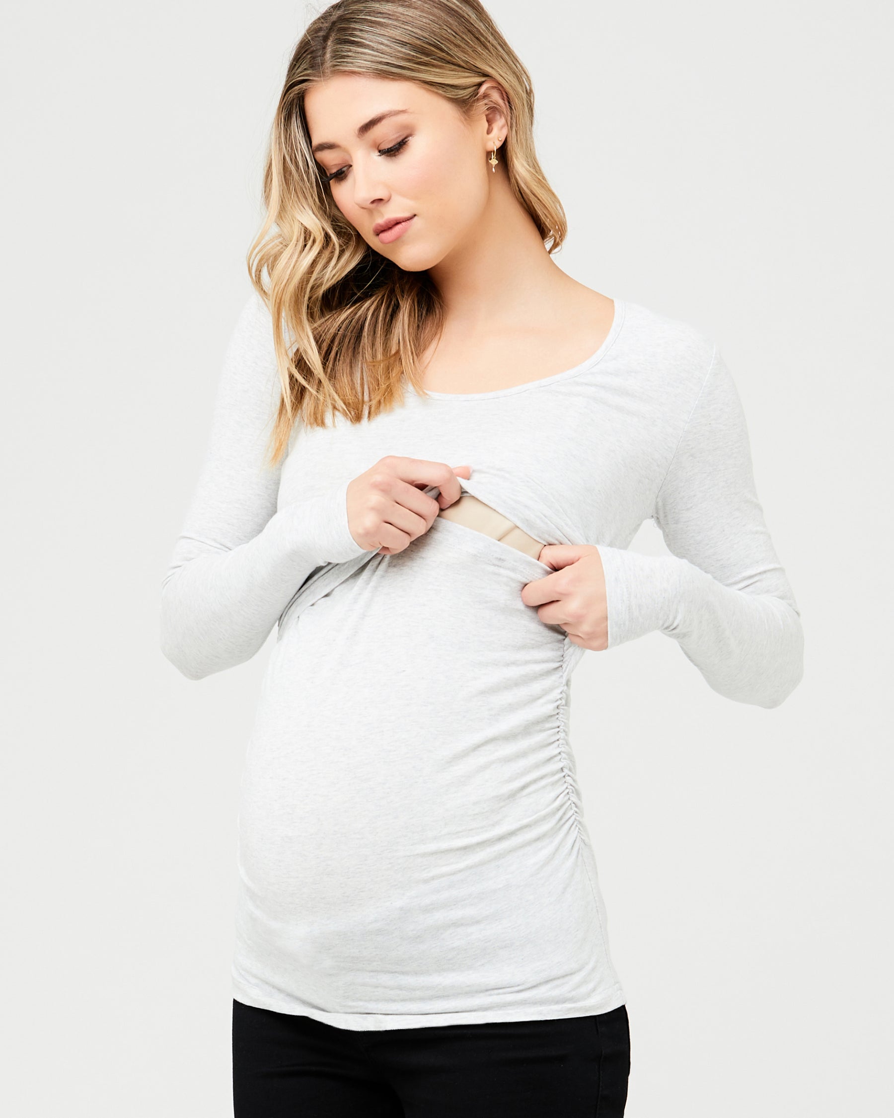 Organic Nursing Top Silver Marle