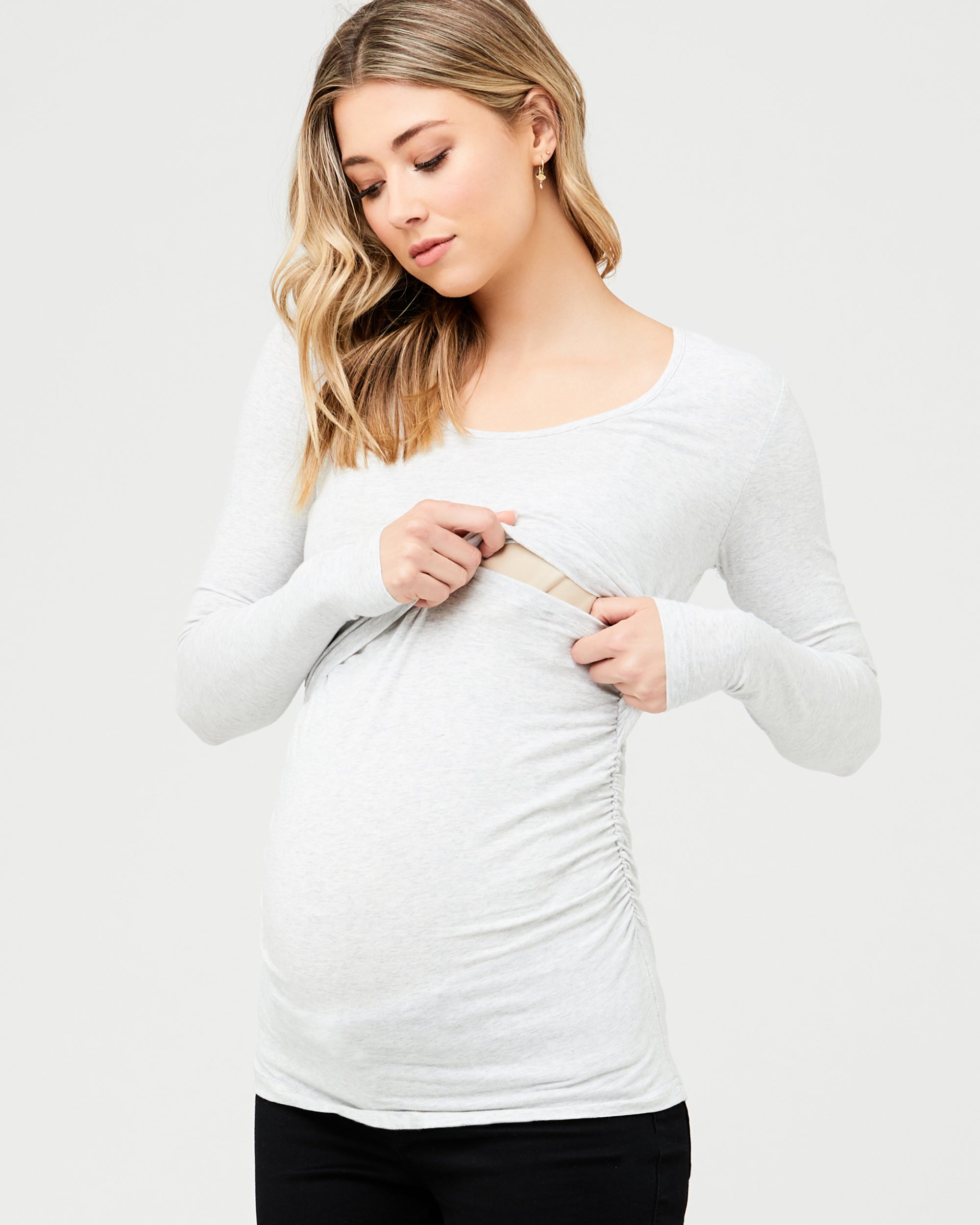 Organic Nursing Top Silver Marle