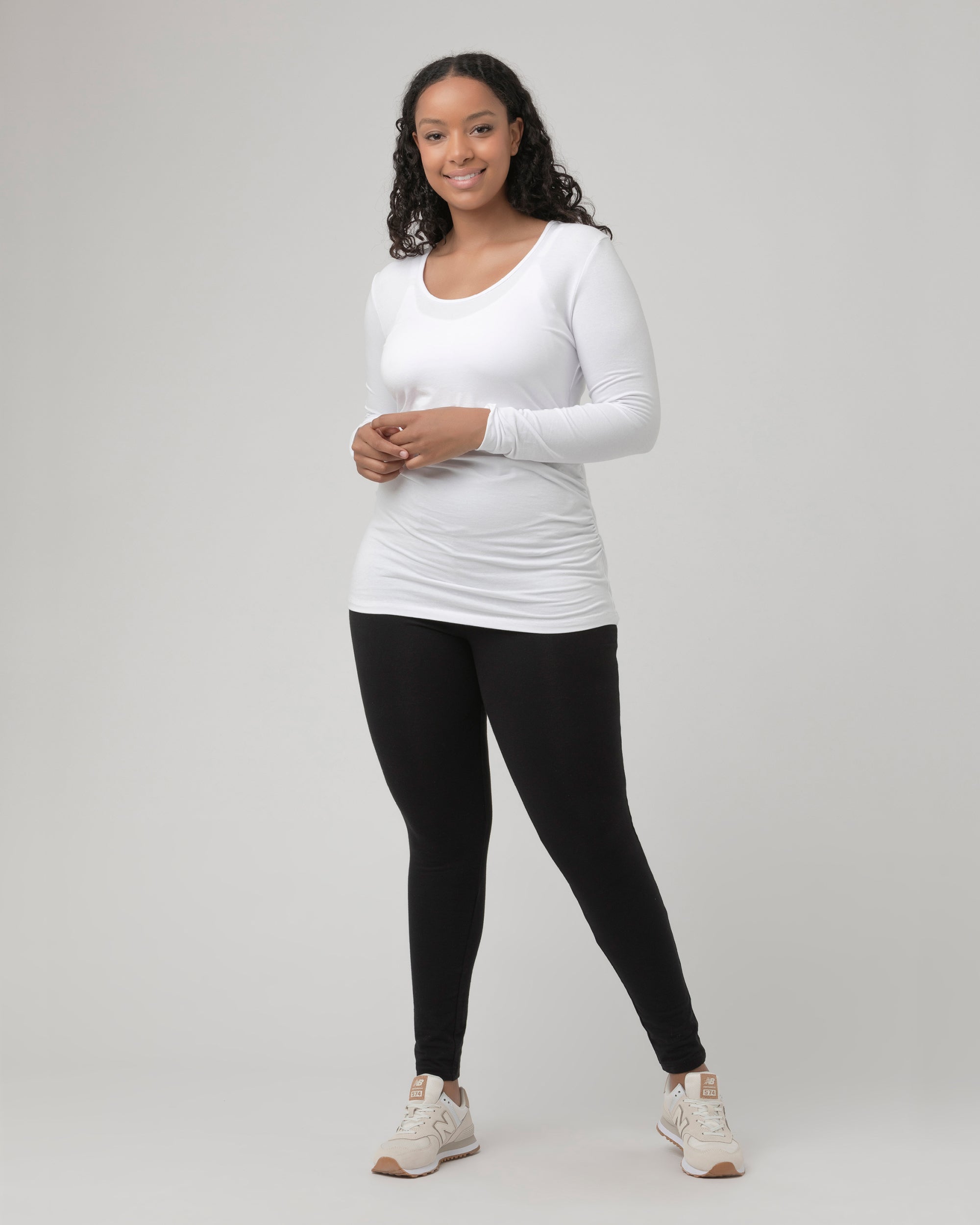 Organic Nursing Top White