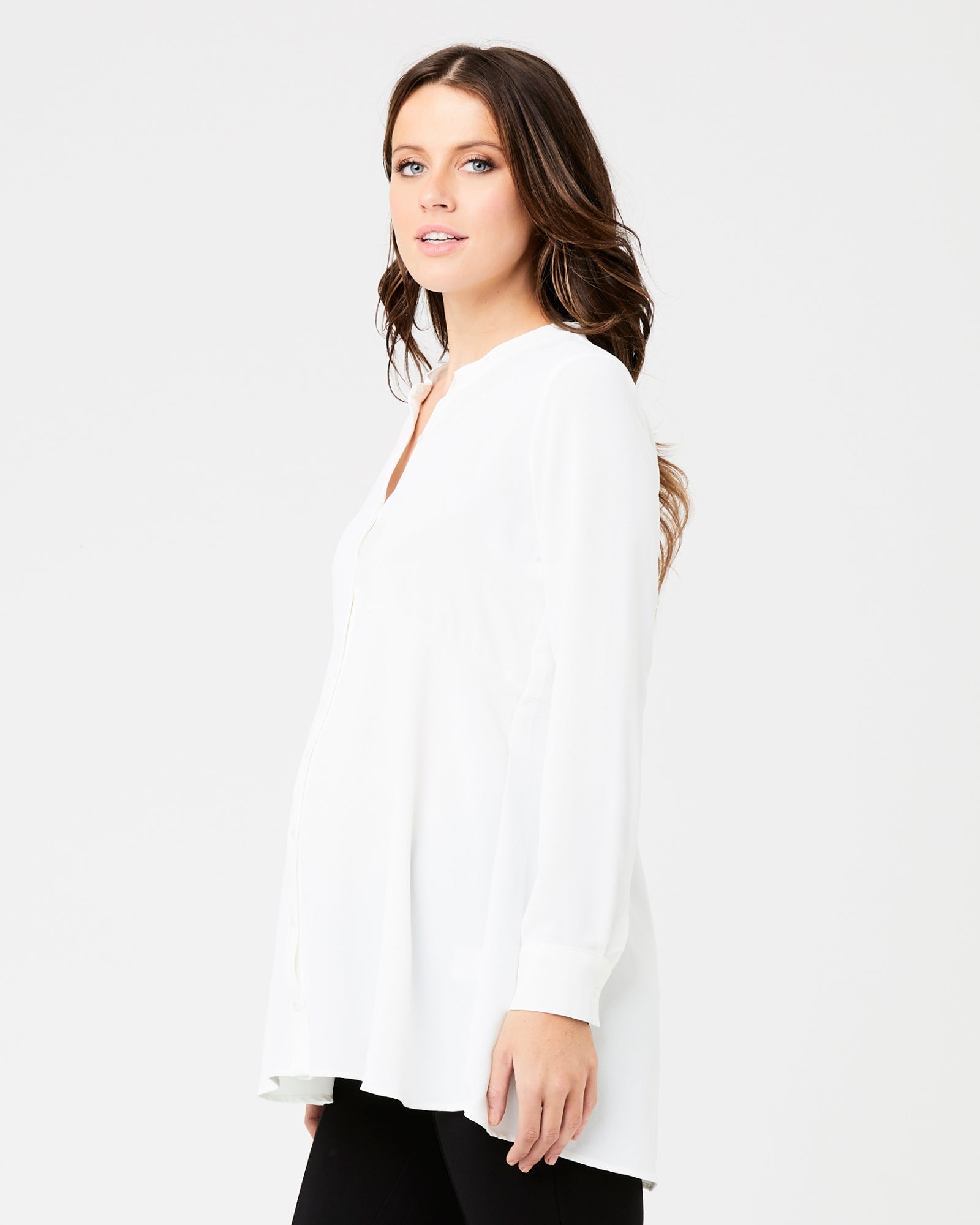 Peplum Shirt White