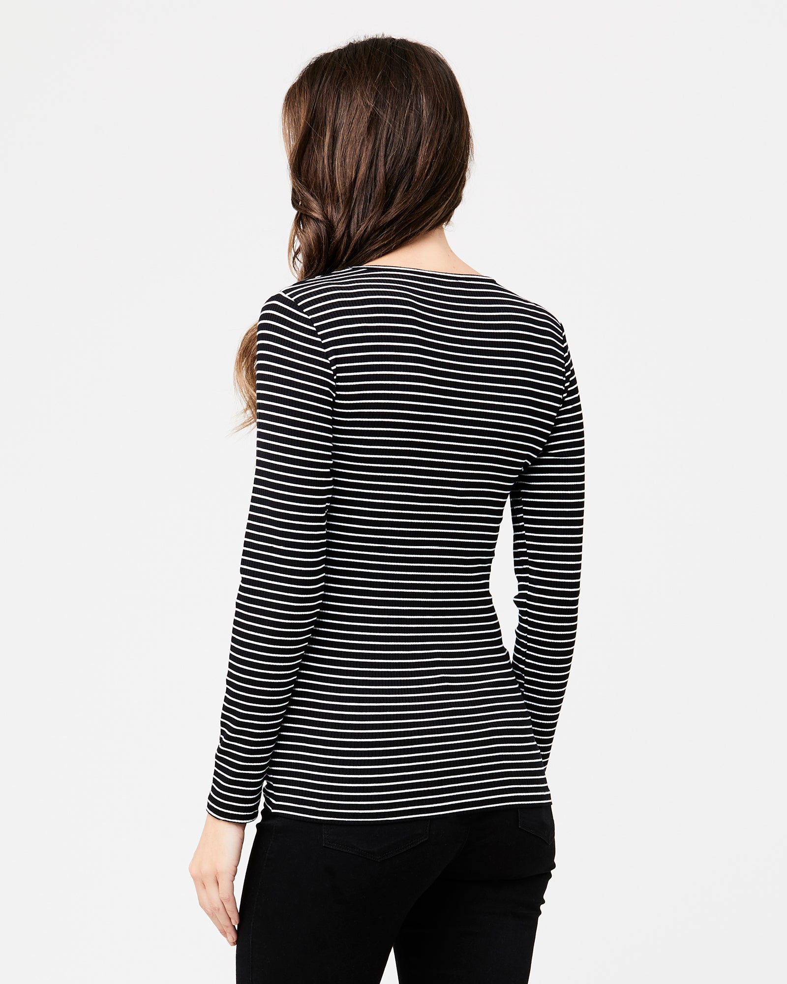 Round About Tee Black / White