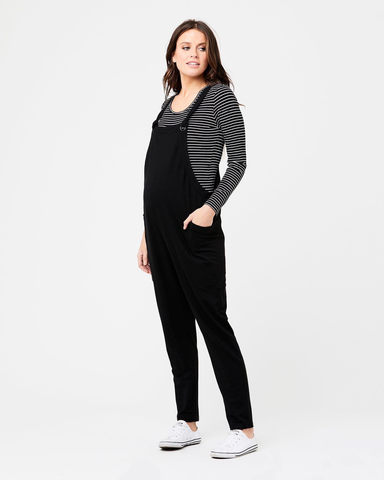 Round About Tee Black / White