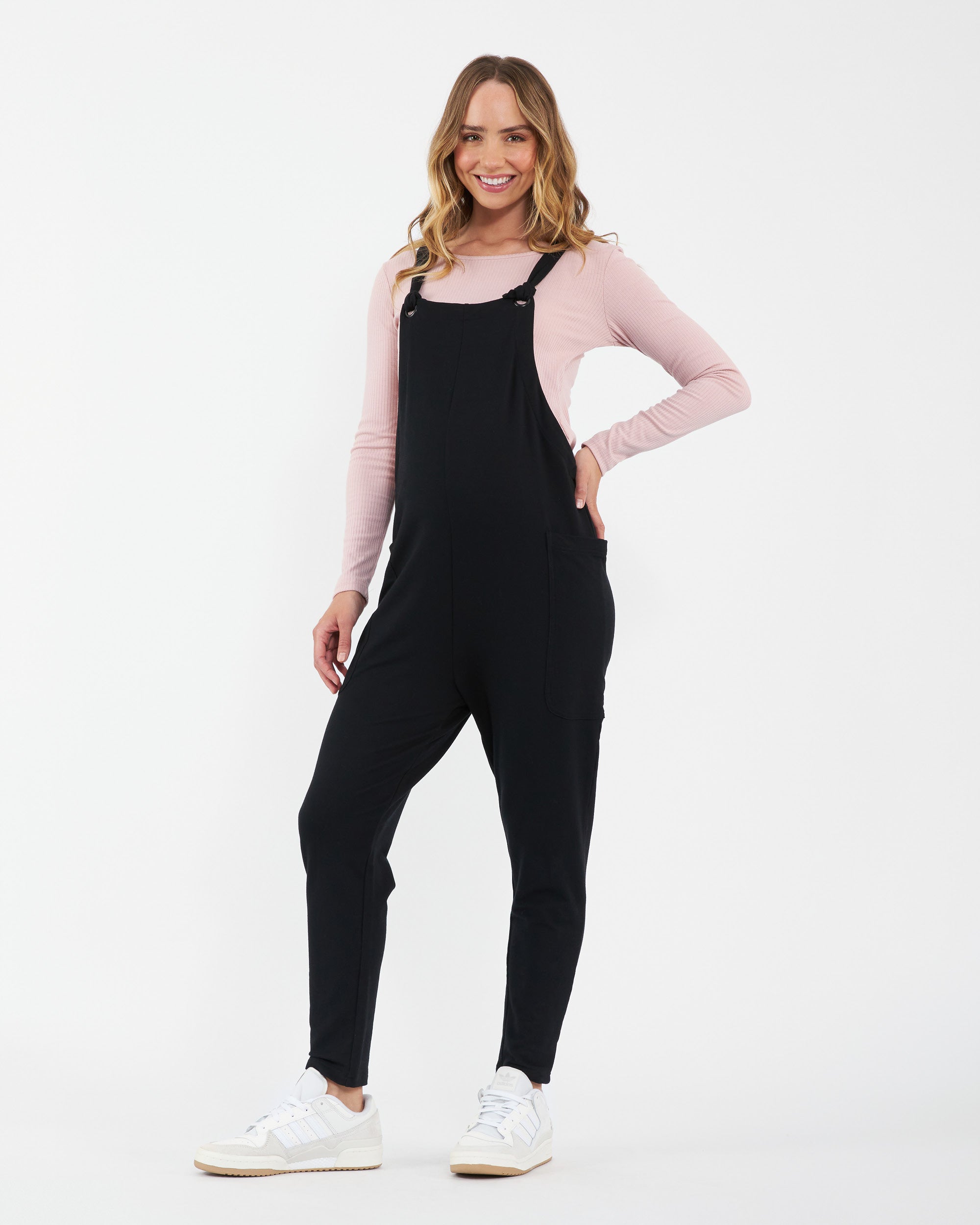 Tessa Rib Nursing Top Dusty Pink