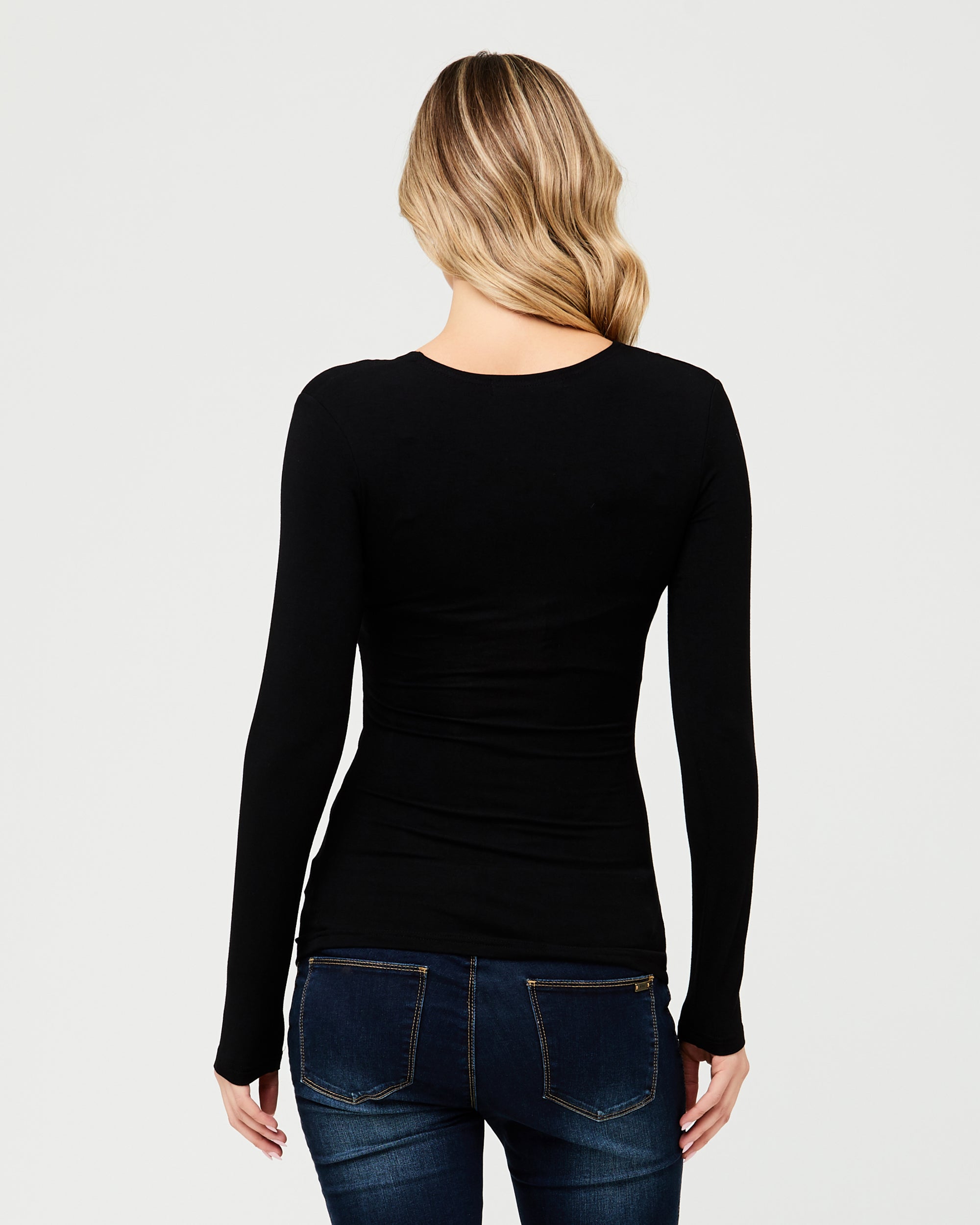 Embrace Long Sleeve Nursing Top Black