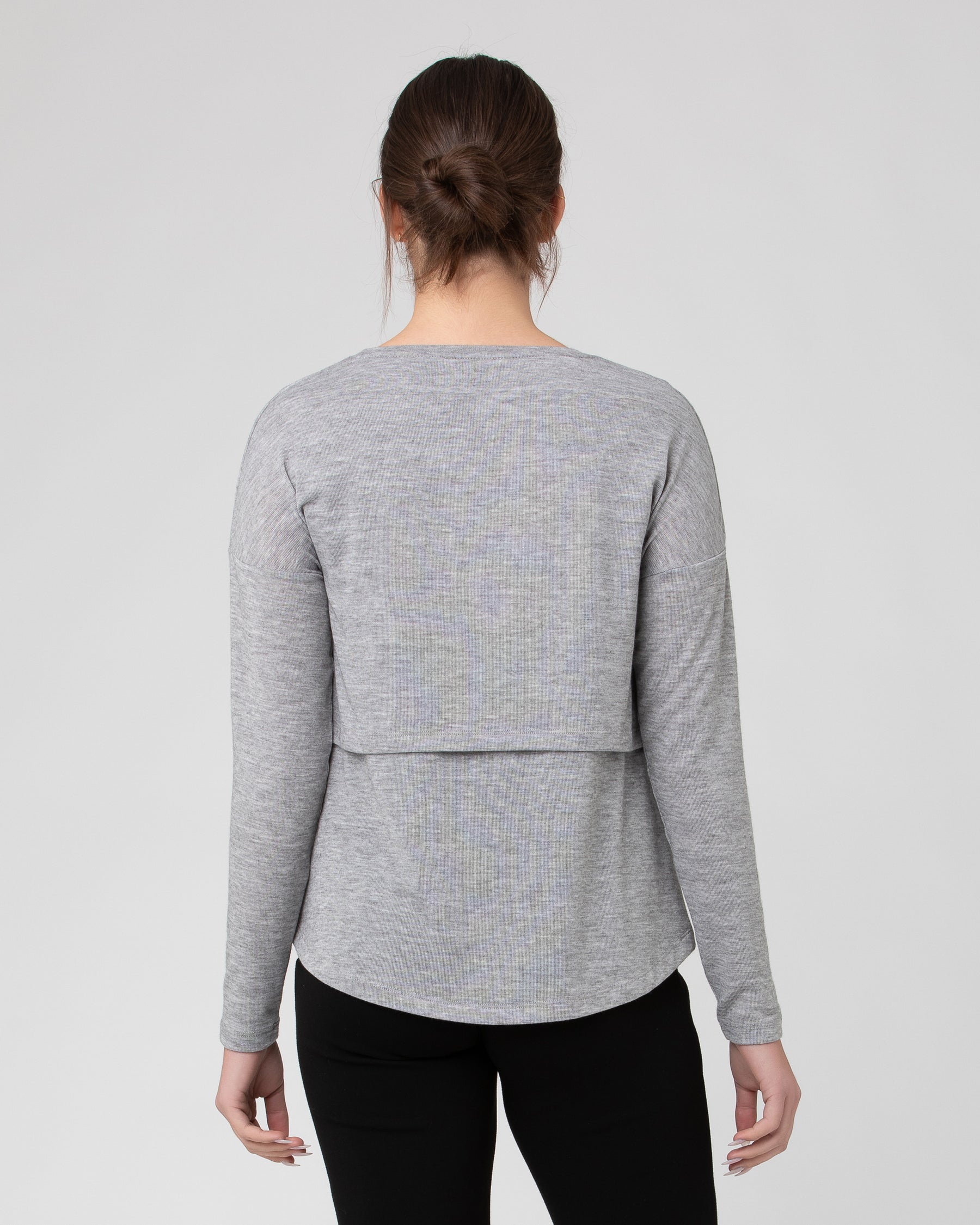 Nora Lift Up Nursing Top Silver Marle