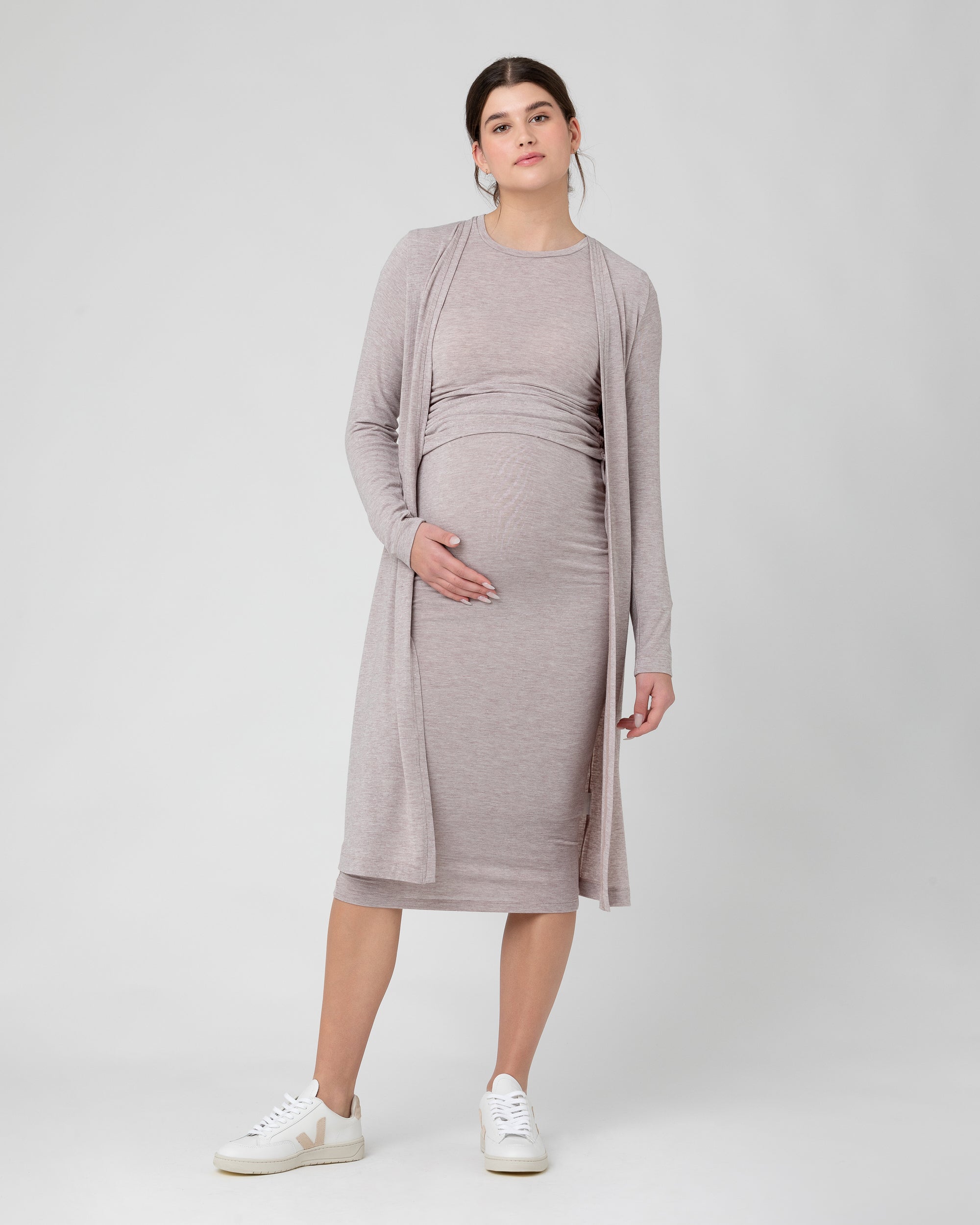 Nina Longline Cardigan Sand