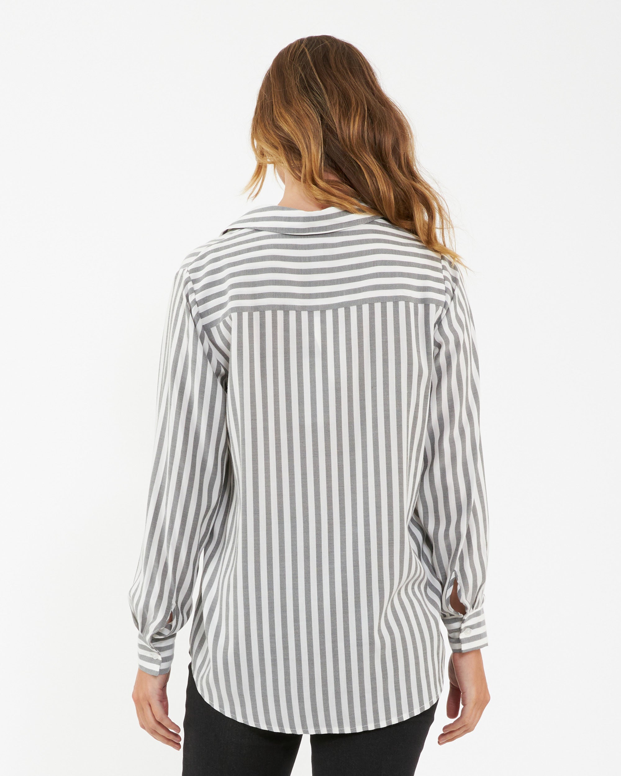 Lou Stripe Shirt Black / White