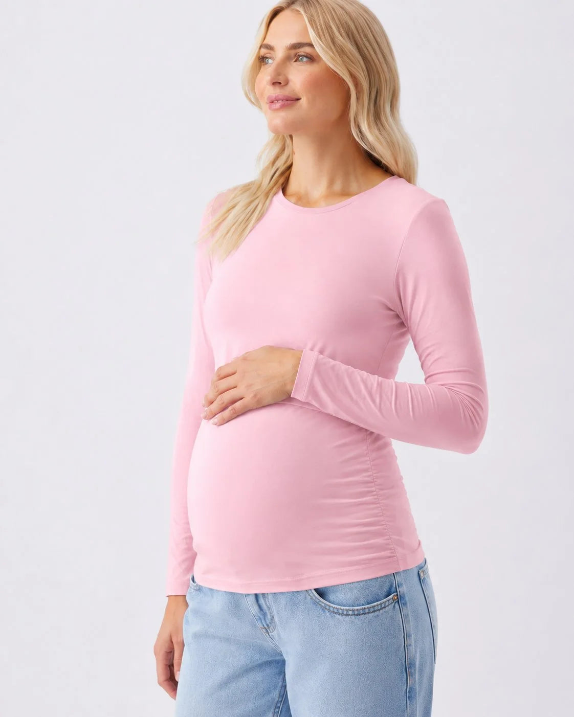 Luxe Knit Nursing Top Pink