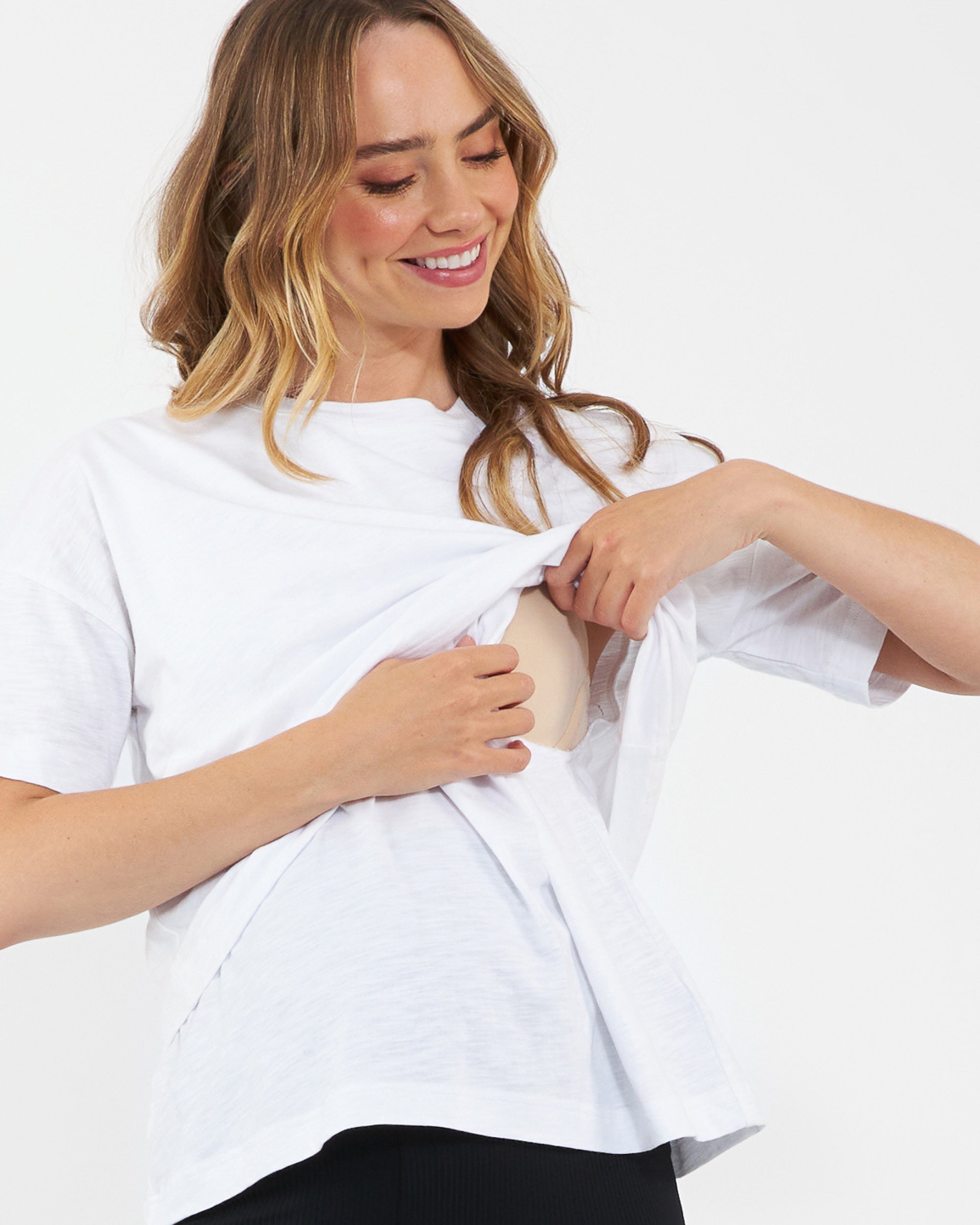 Claud Nursing Tee  White