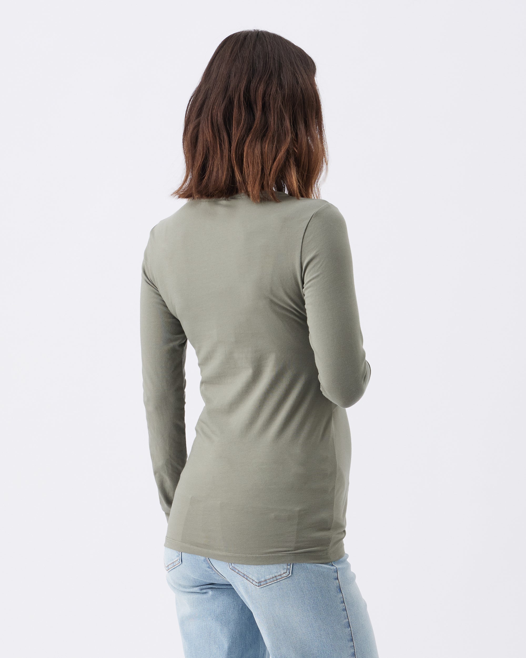Organic Cotton Nursing Top Moss