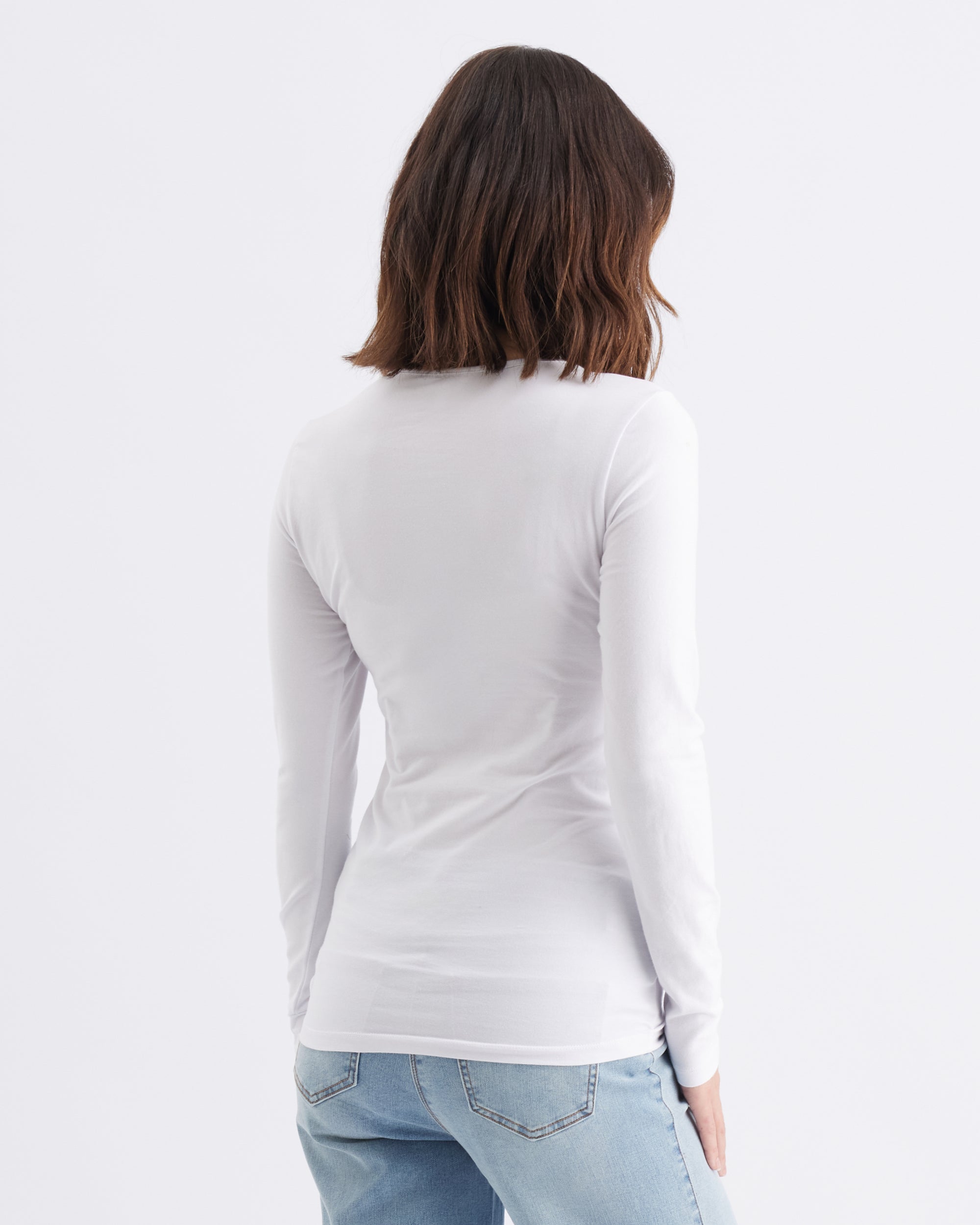 Organic Cotton Nursing Top White