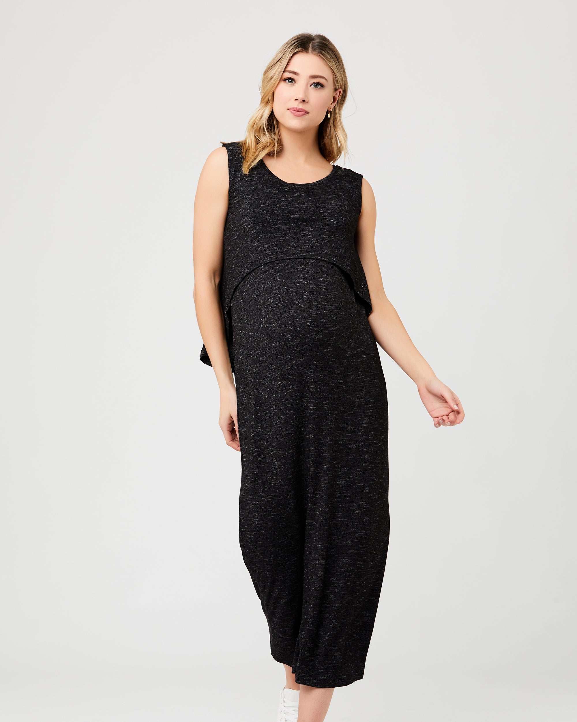 Swing Back Nursing Maxi Dress Granite