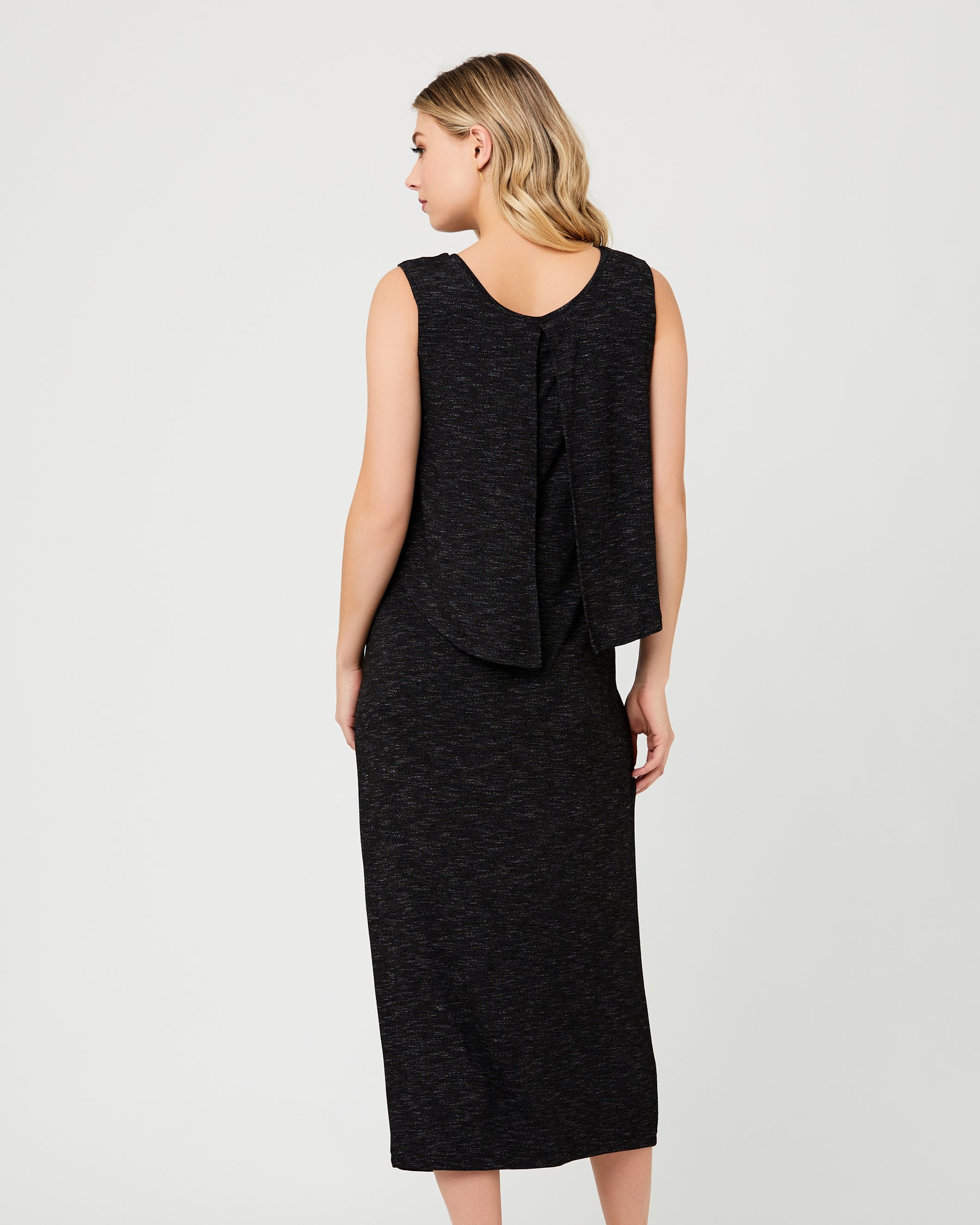Swing Back Nursing Maxi Dress Granite