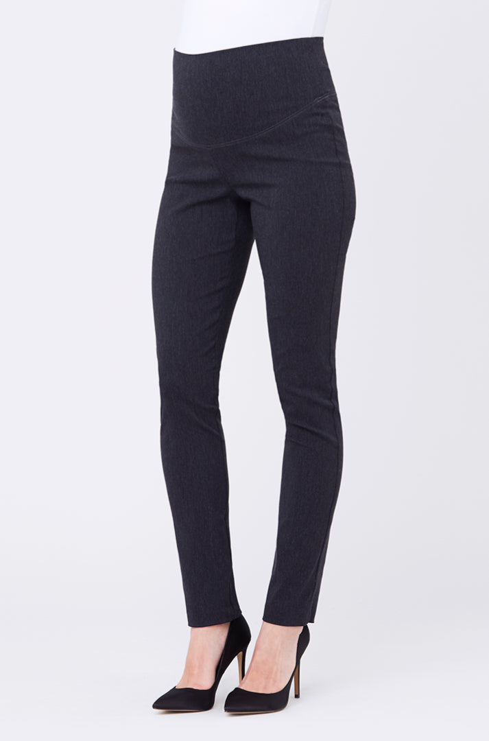 Suzie Super Straight Pant Charcoal Marle