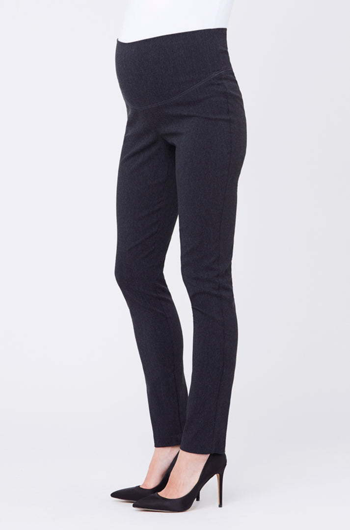 Suzie Super Straight Pant Charcoal Marle
