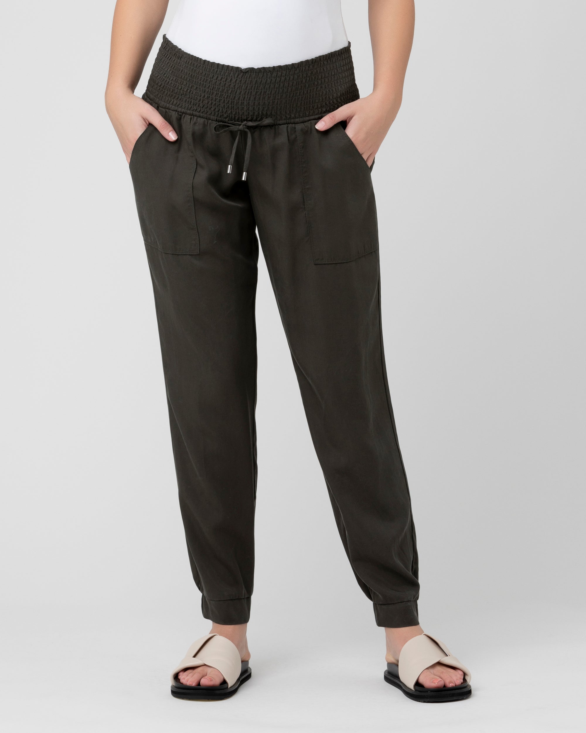 Tencel Off Duty Pant Olive