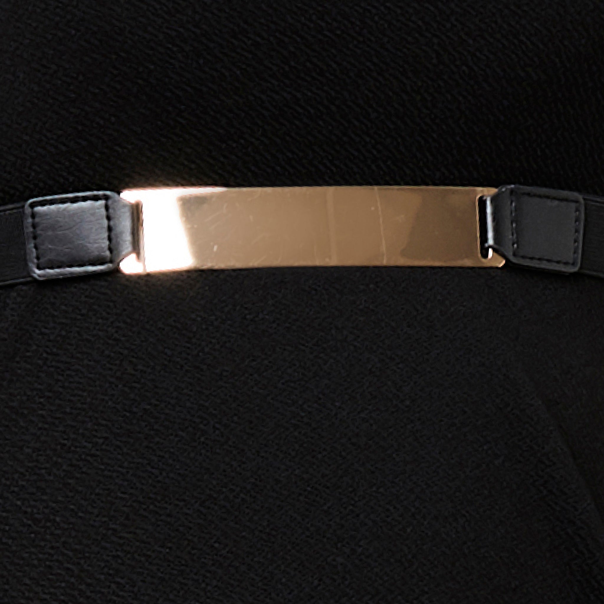 Plate Detail Belt Black