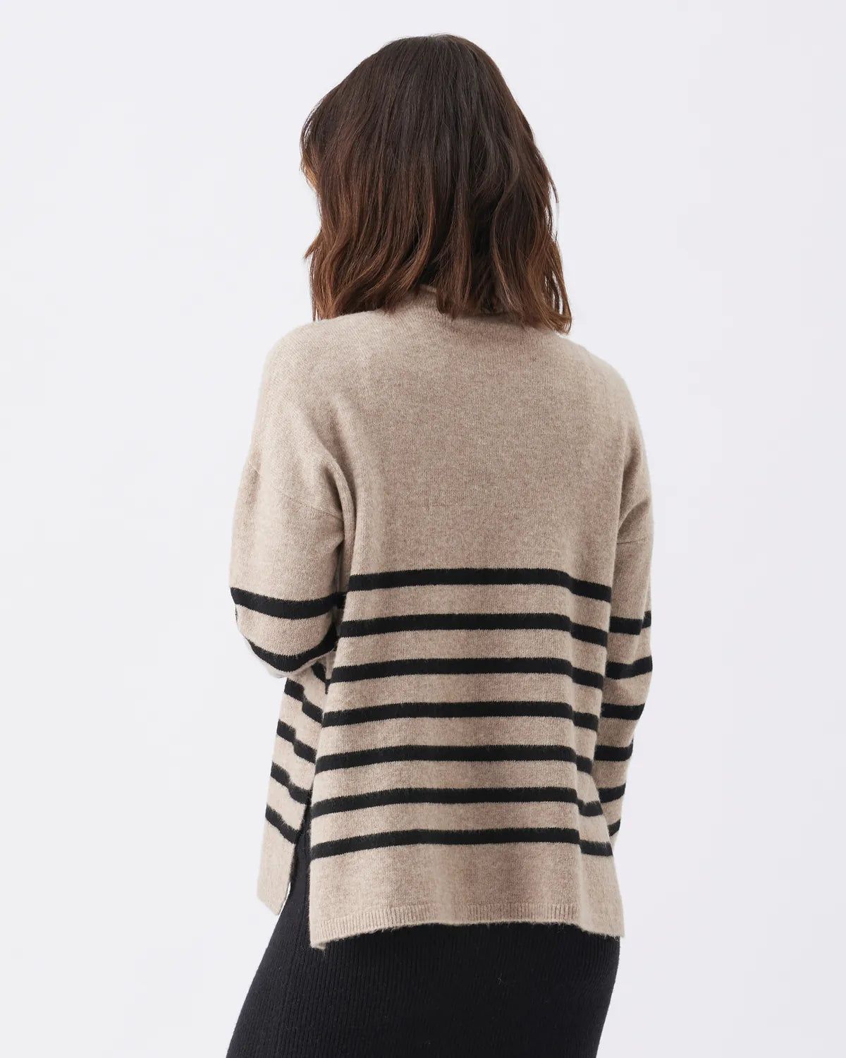 Gerrie Nursing Knit  Mocha / Black