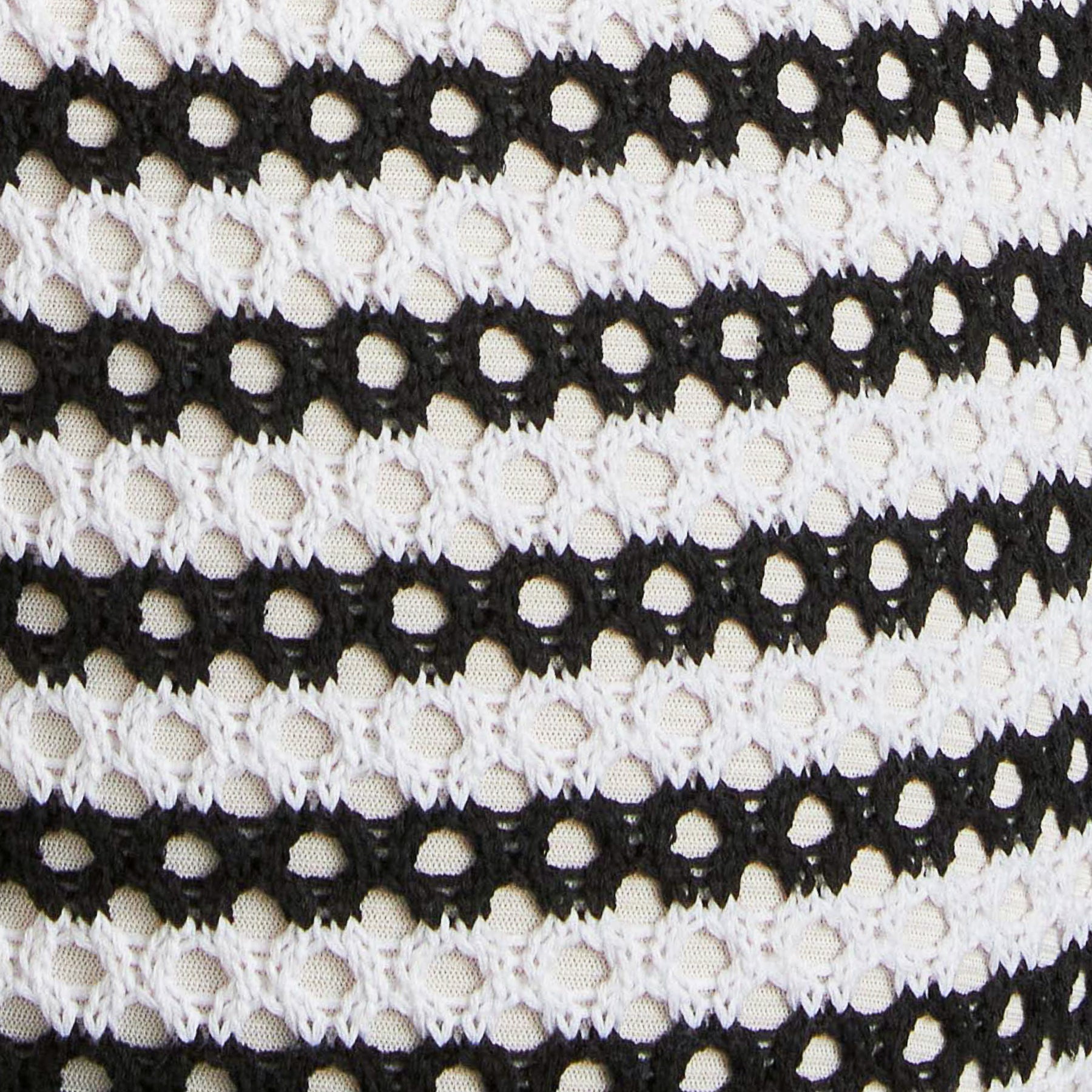 Diana Crochet Dress  Black / White
