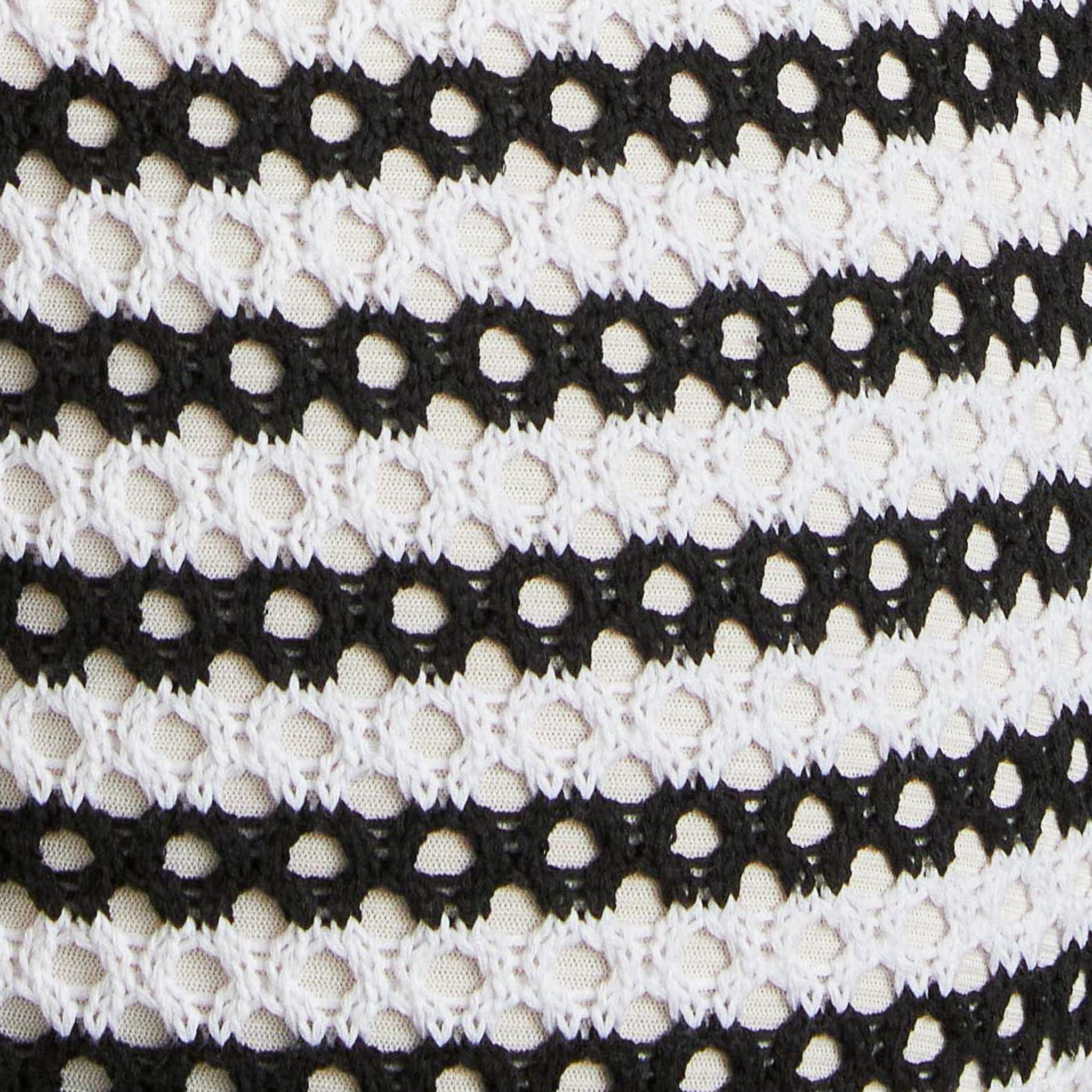 Diana Crochet Dress  Black / White