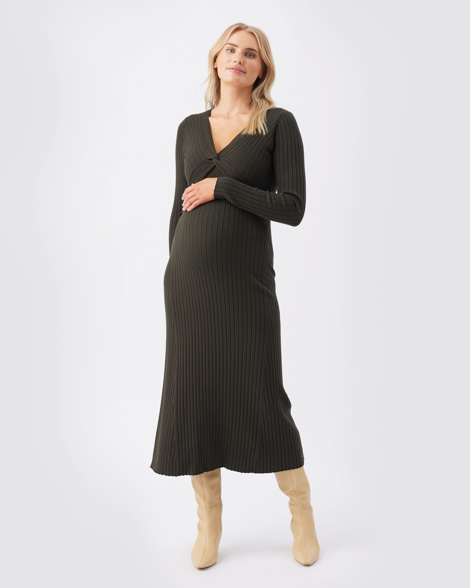 Remi Knit Nursing Dress  Ivy