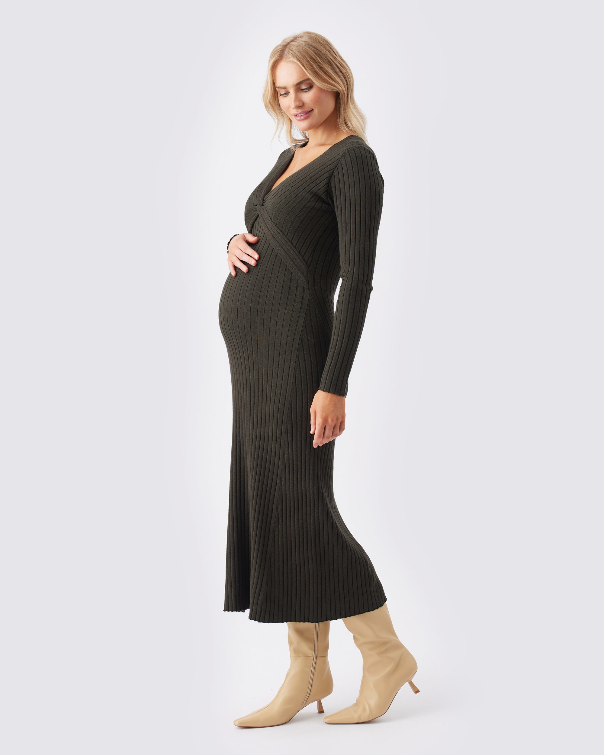Remi Knit Nursing Dress  Ivy